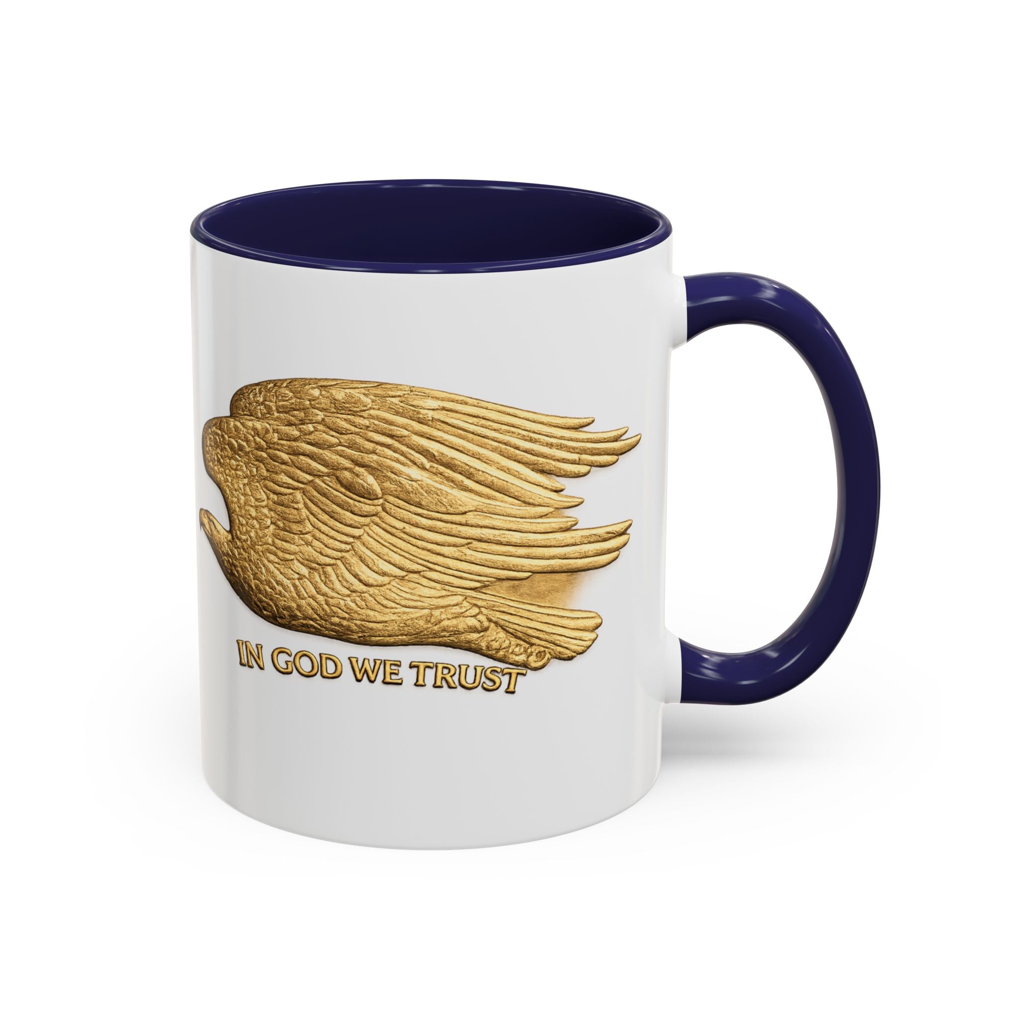 Gold Eagle "In God We Trust" Accent Coffee Mug