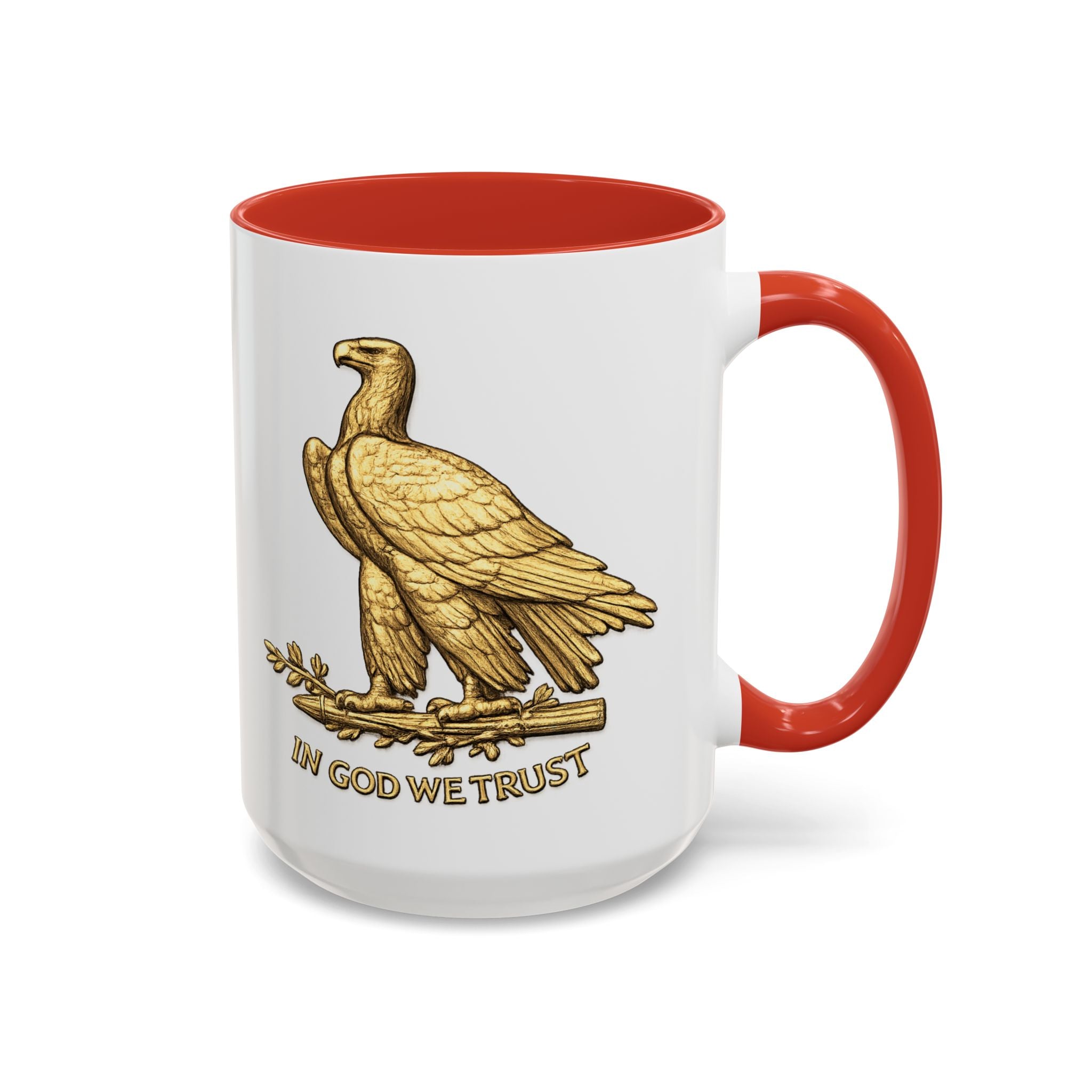 Gold Eagle "In God We Trust" Accent Coffee Mug