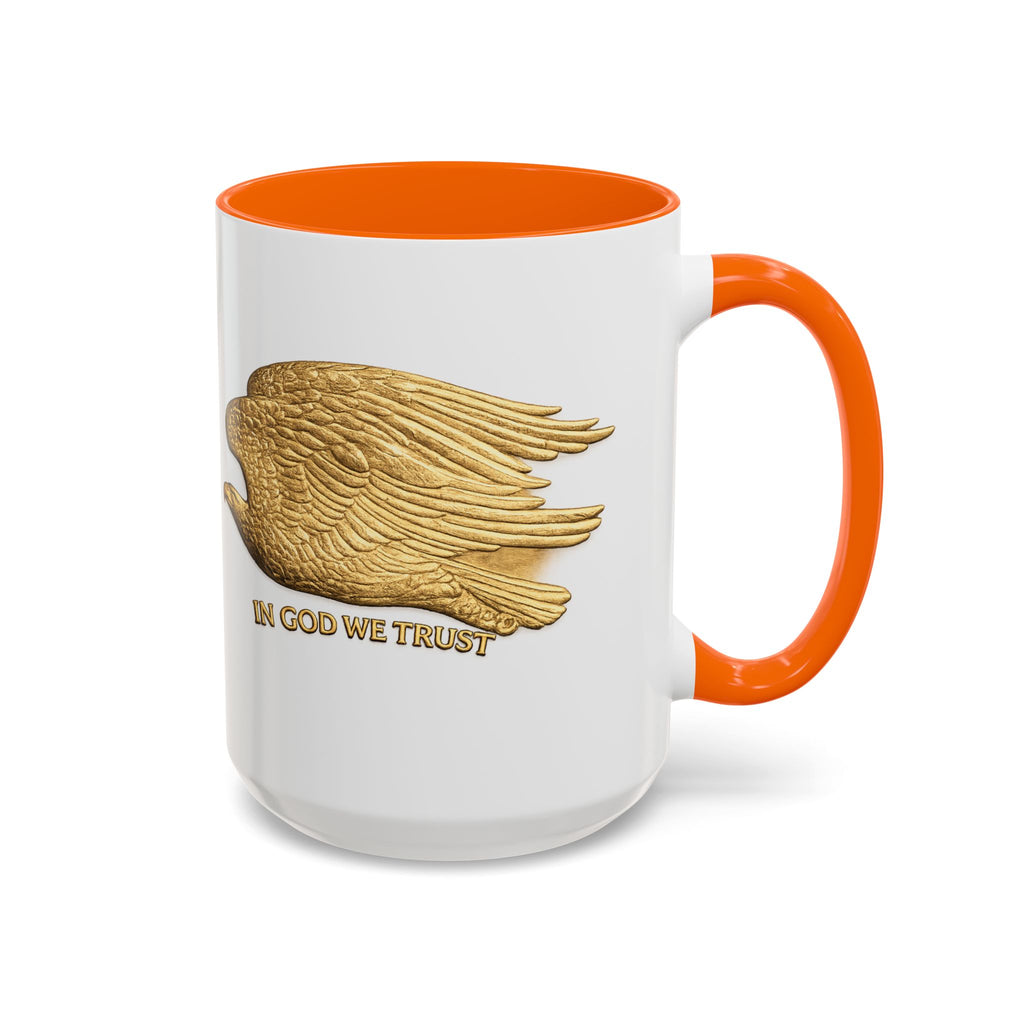 Gold Eagle "In God We Trust" Accent Coffee Mug