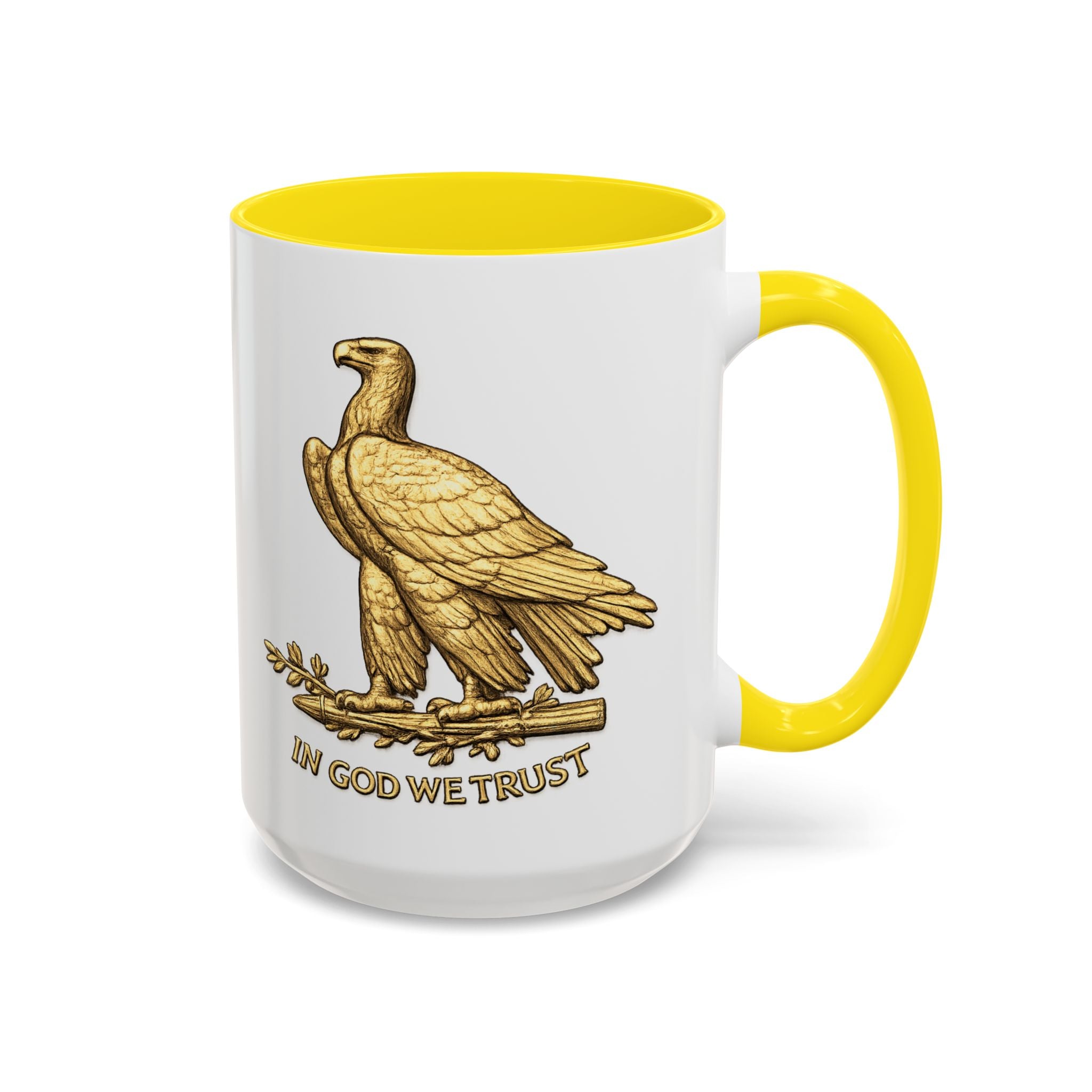 Gold Eagle "In God We Trust" Accent Coffee Mug