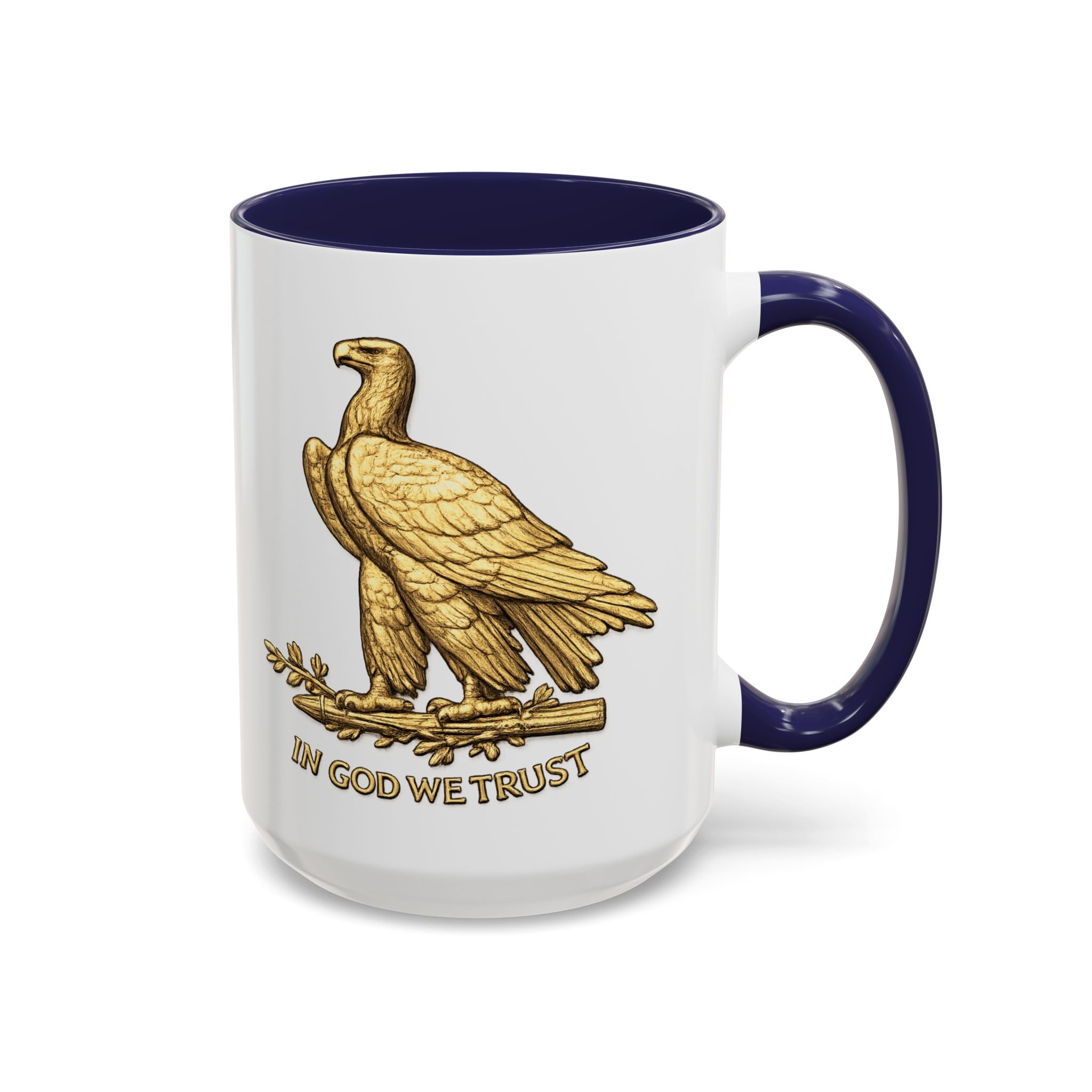 Gold Eagle "In God We Trust" Accent Coffee Mug