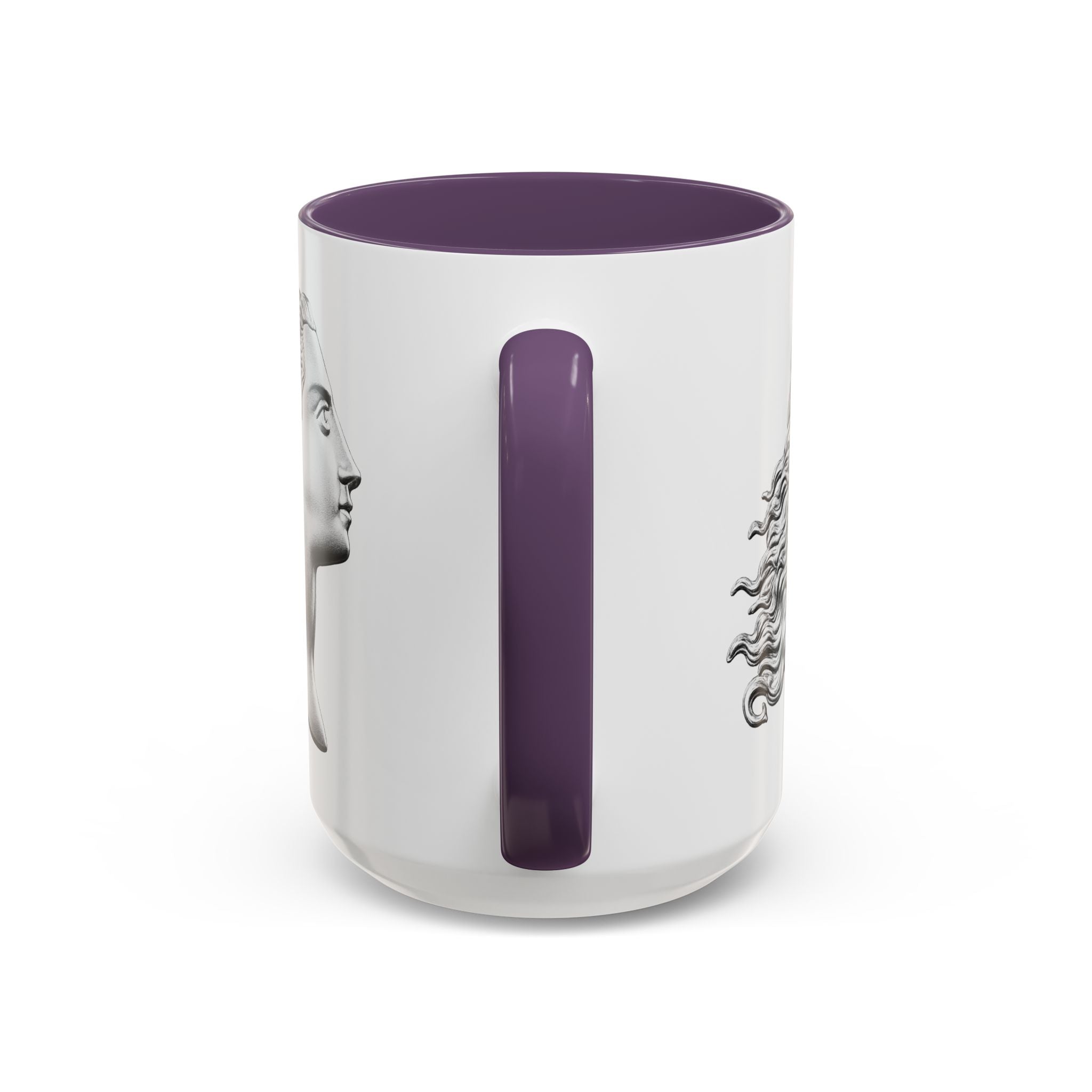 Sculpted Profile Accent Coffee Mug — Classical Bust Design (11/15 oz)