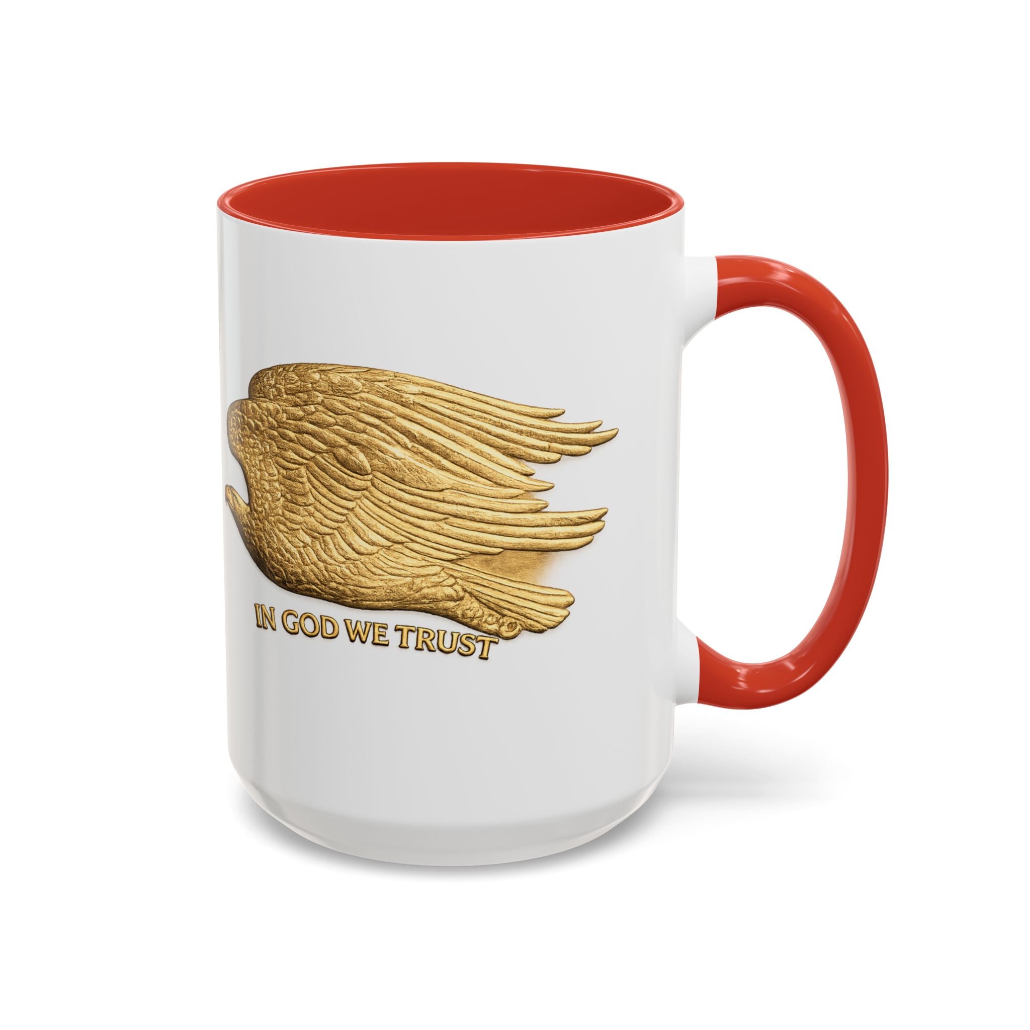 Gold Eagle "In God We Trust" Accent Coffee Mug