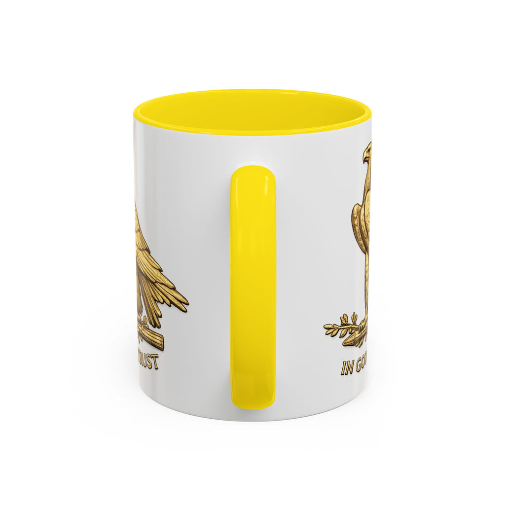Gold Eagle "In God We Trust" Accent Coffee Mug
