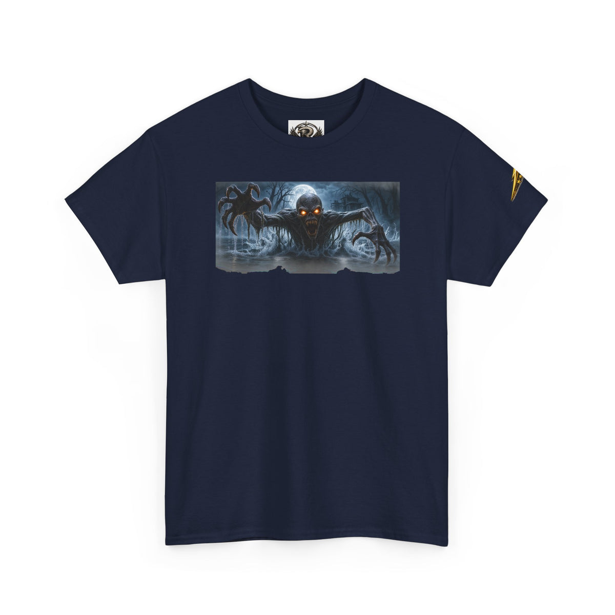 Horror Night Graphic Tee — Creepy Demon Design
