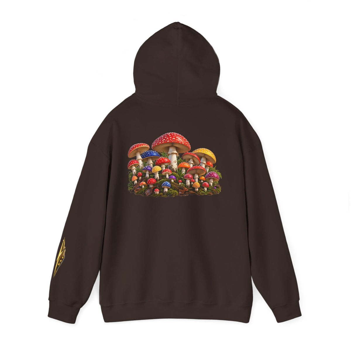 Mushroom Hoodie — Vintage Fly Agaric Fungi Graphic Pullover