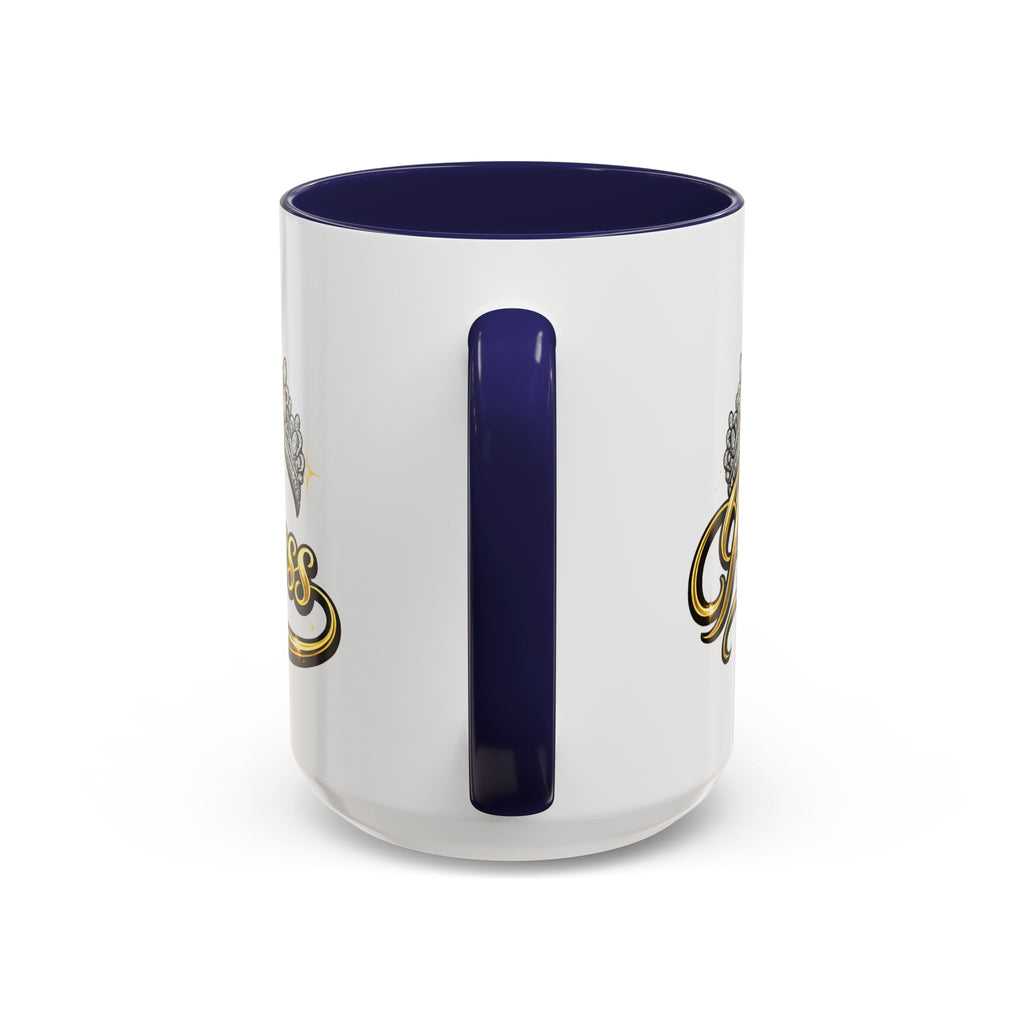 Princess Crown Accent Coffee Mug — Gold Script 11/15oz