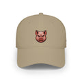 Pig Head Baseball Cap — Embroidered Farmyard Hat for Animal Lovers