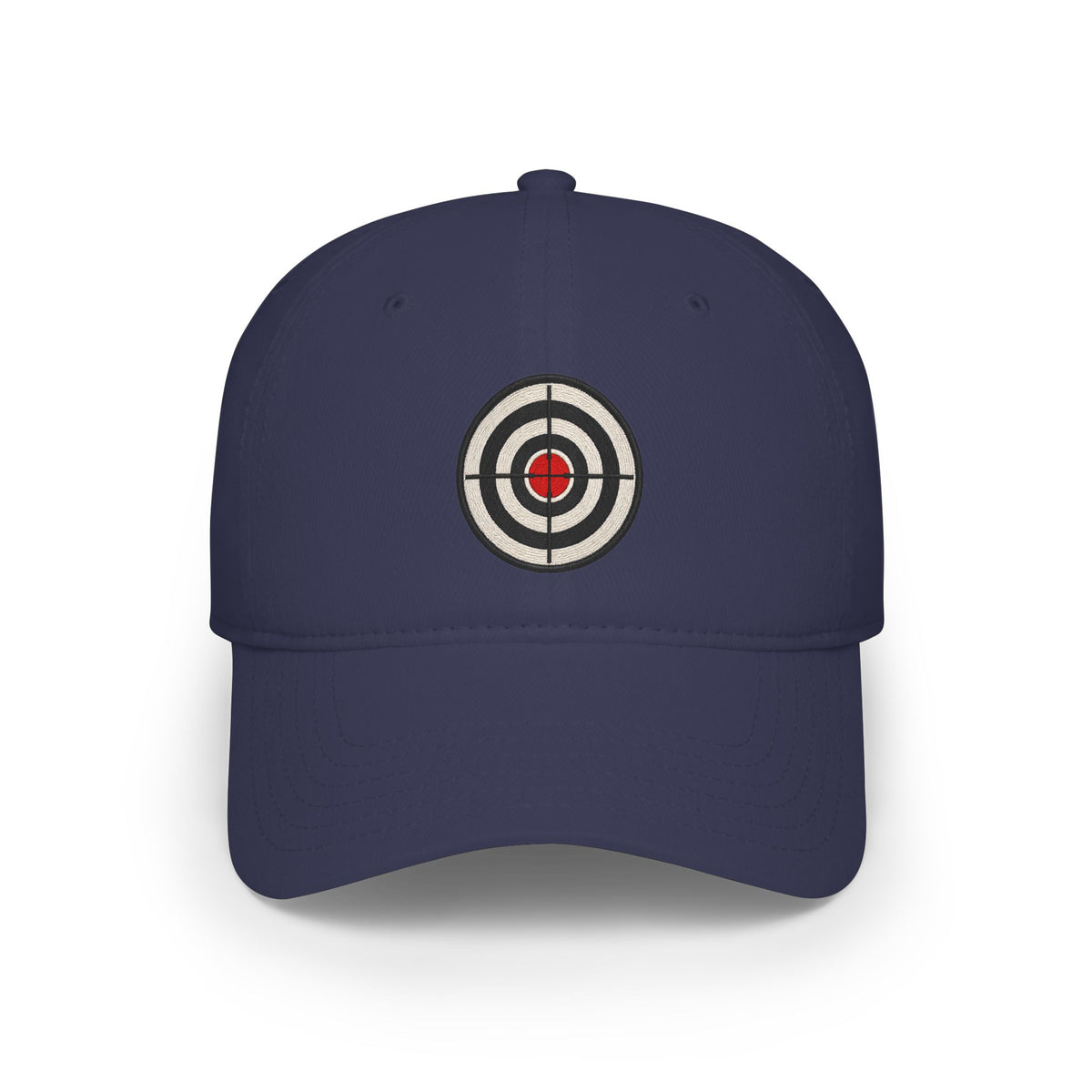 Target Bullseye Baseball Cap — Red Low Profile Hat