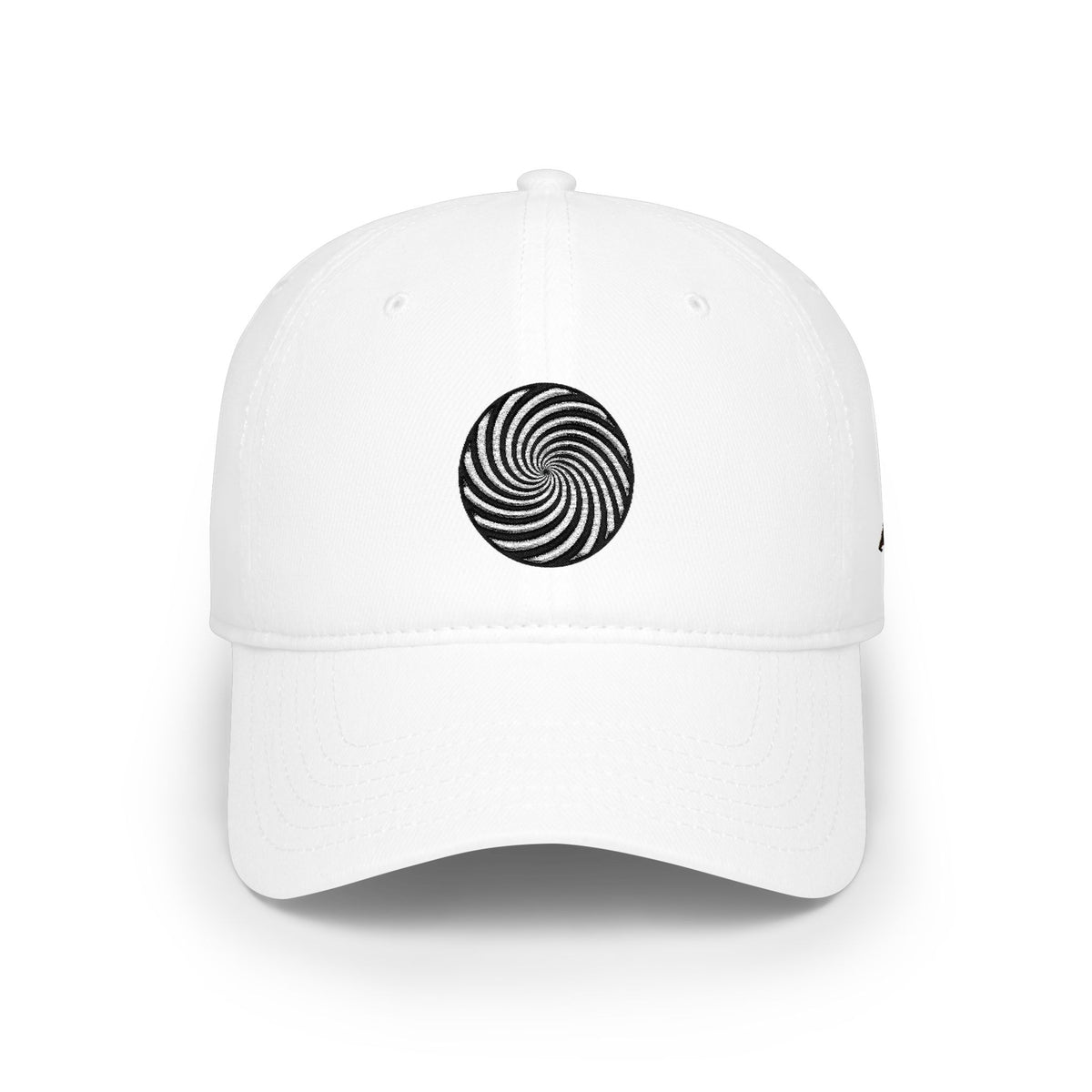 Spiral Swirl Embroidered Cap — Low Profile Baseball Hat