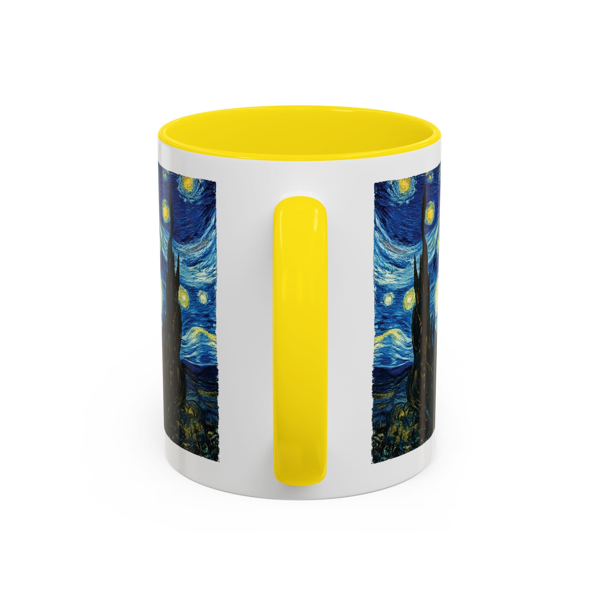 Starry Night Accent Coffee Mug — Van Gogh Style Night Sky Coffee Cup (11/15oz)