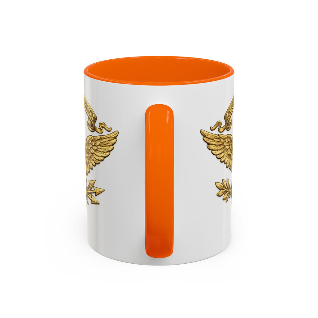 Gold Eagle 'In God We Trust' Accent Coffee Mug — Patriotic 11/15oz