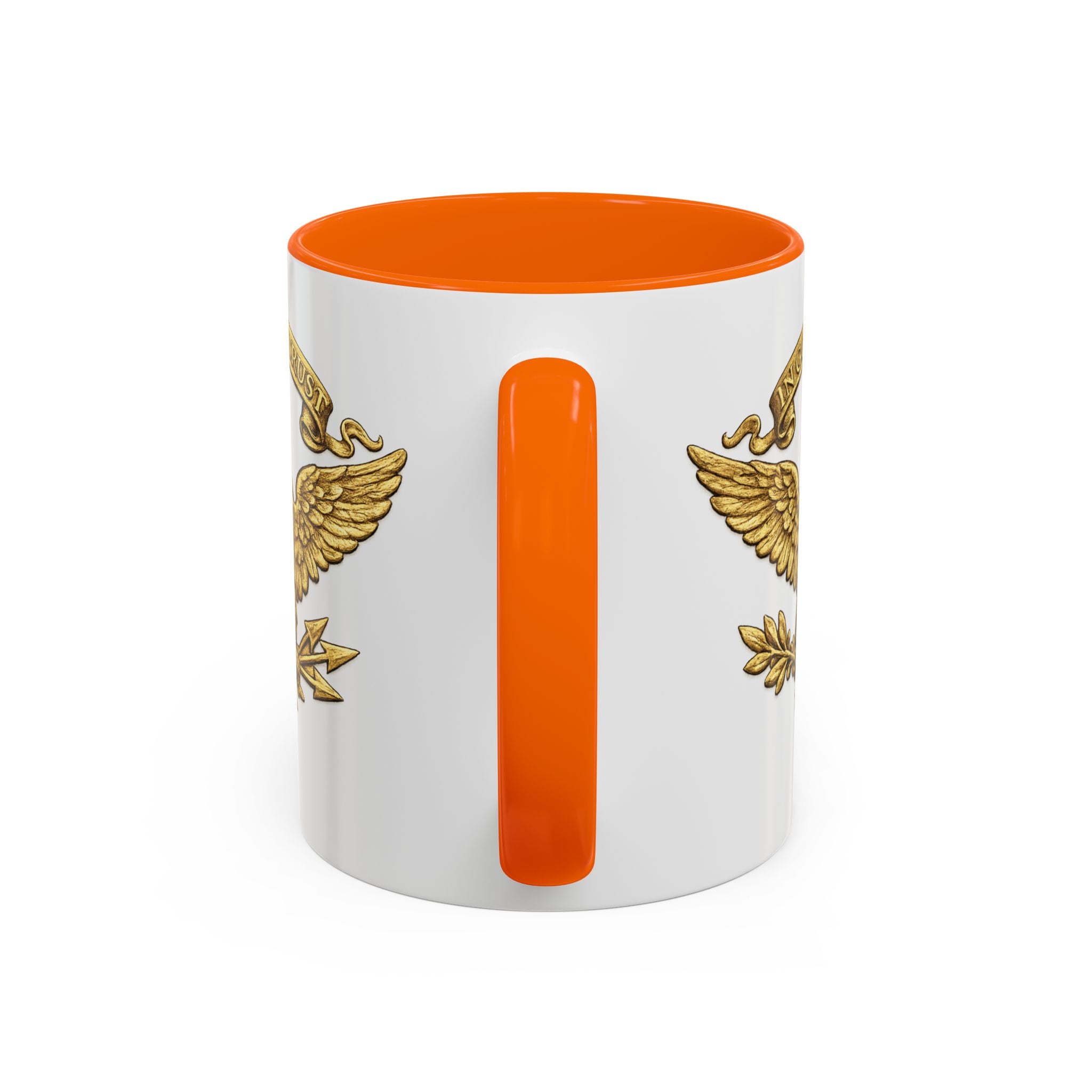 Gold Eagle 'In God We Trust' Accent Coffee Mug — Patriotic 11/15oz