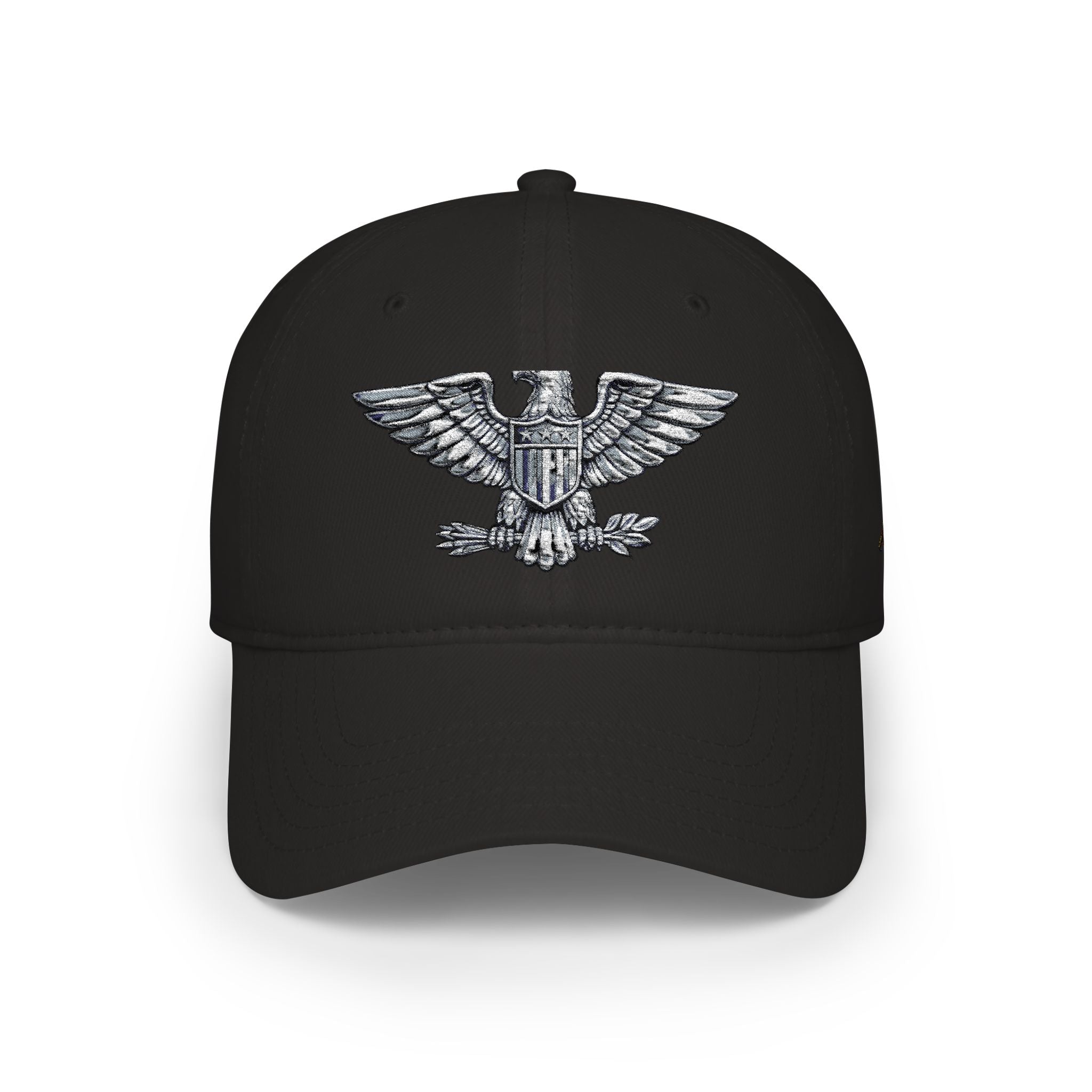 Low Profile Baseball Cap — Large Embroidered Colonel Eagle (Vintage, Multiple Colors)