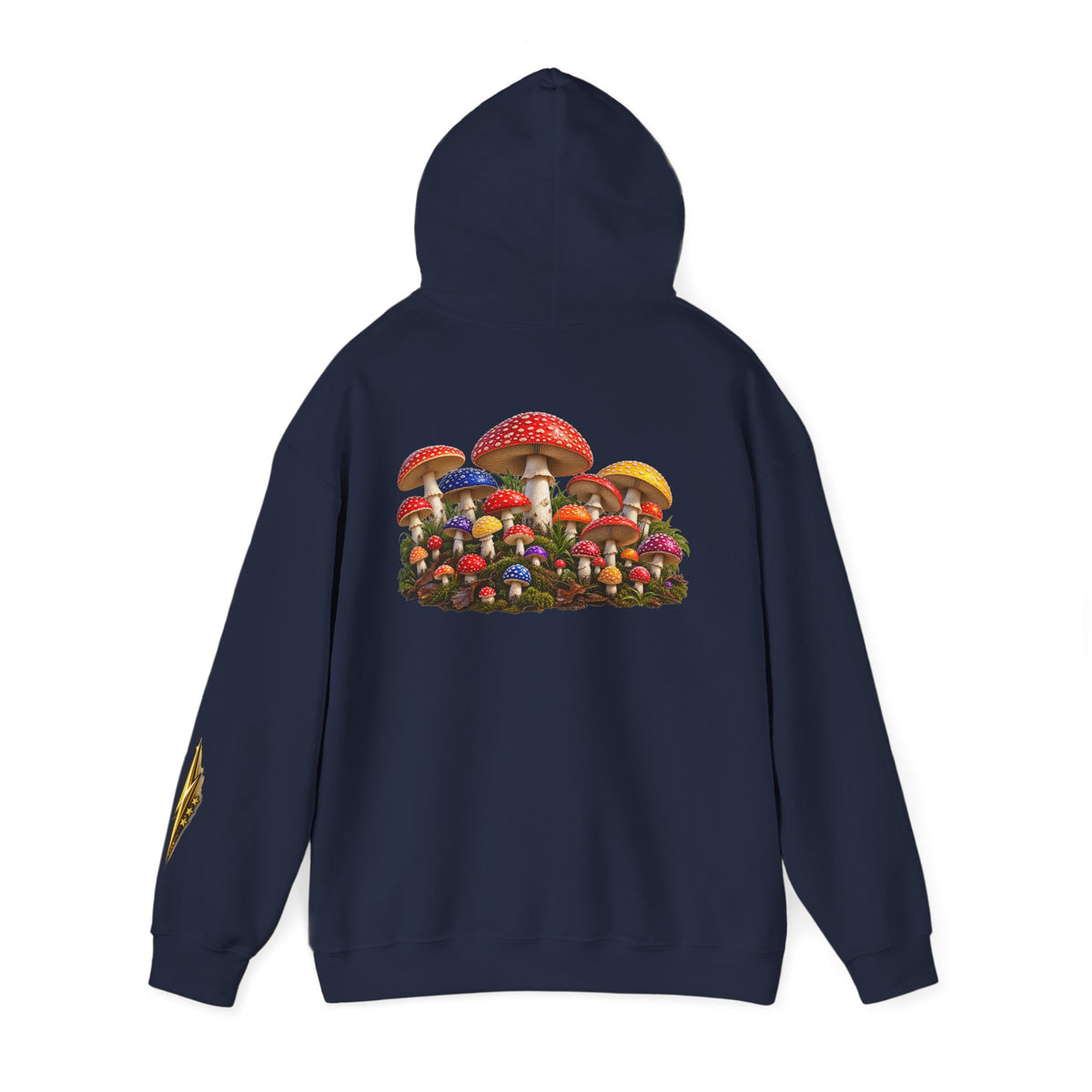 Mushroom Hoodie — Vintage Fly Agaric Fungi Graphic Pullover