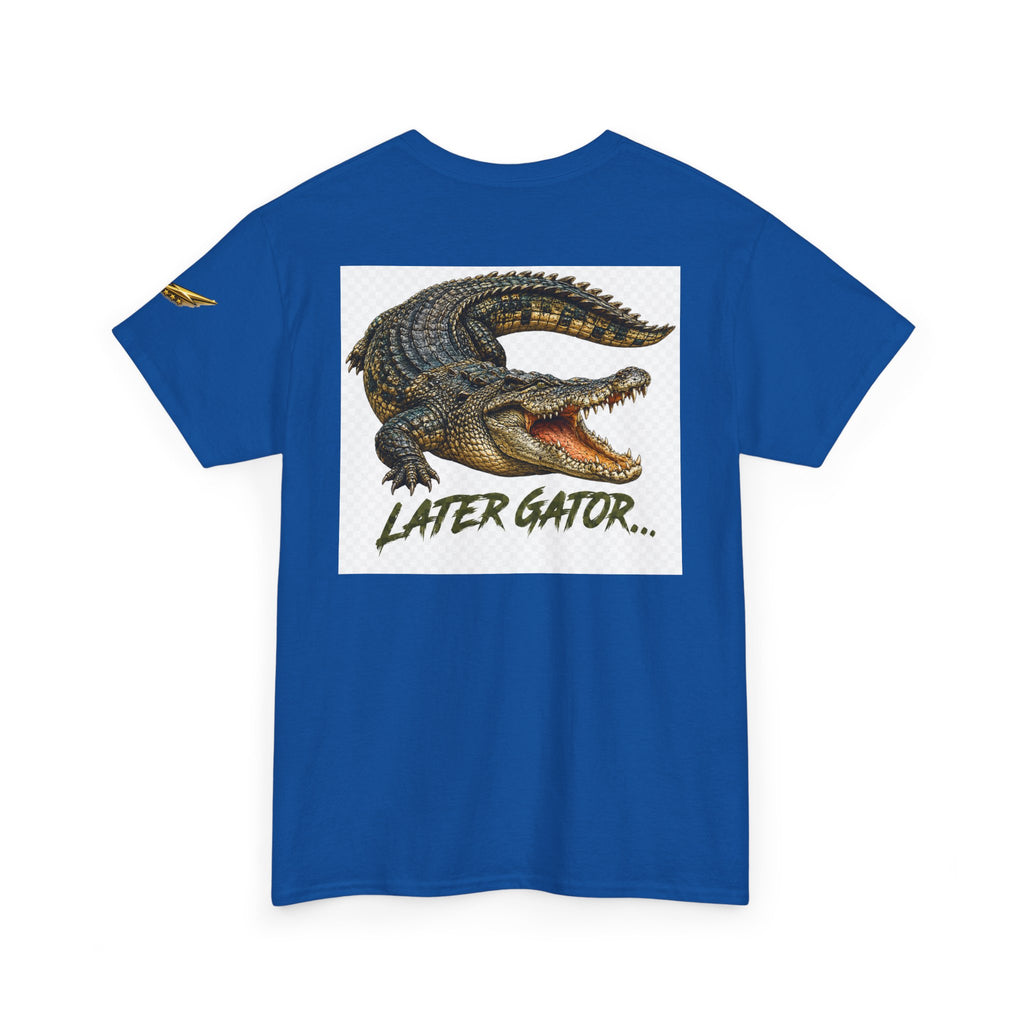 Alligator Graphic Tee — 'Later Gator' Casual Cotton T‑Shirt
