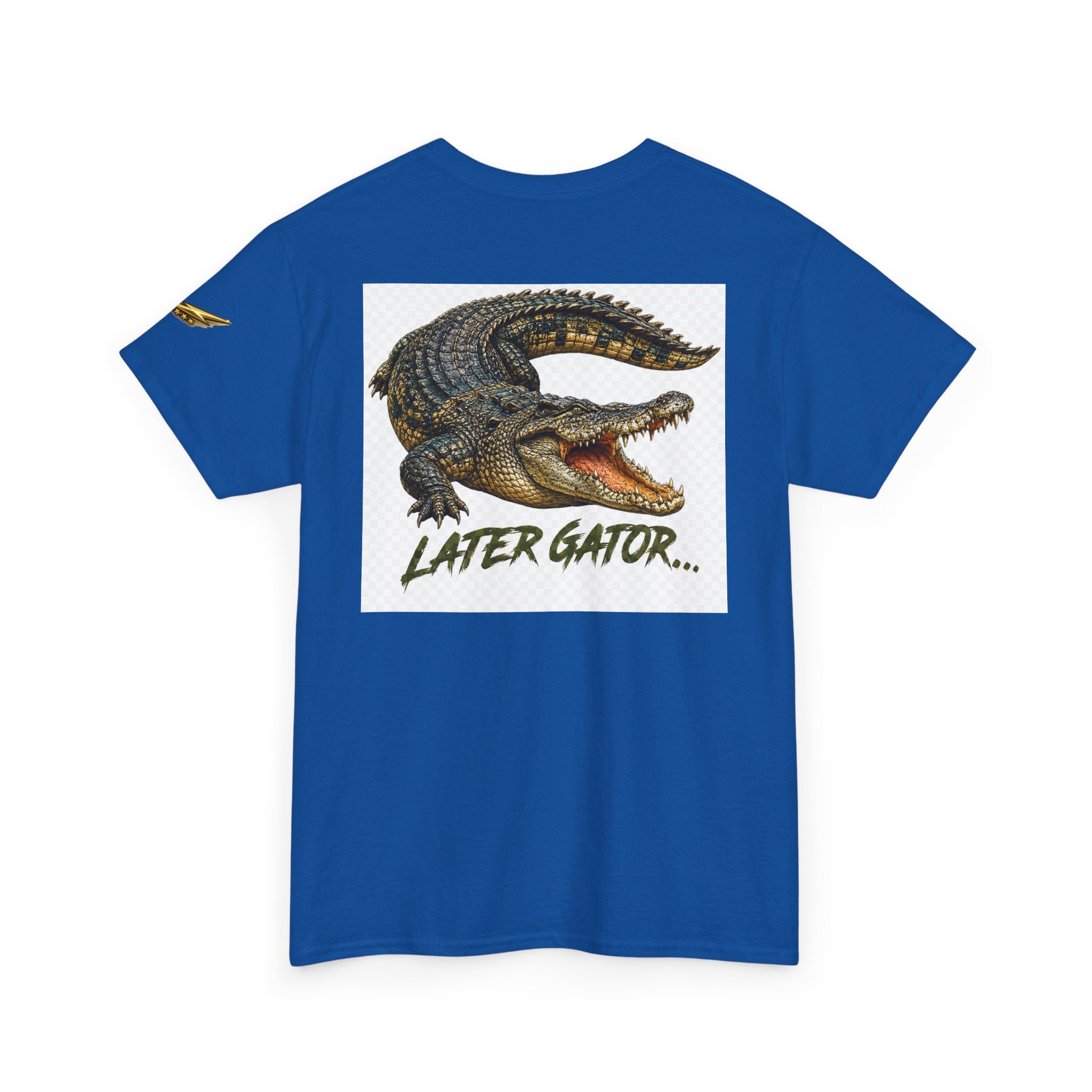 Alligator Graphic Tee — 'Later Gator' Casual Cotton T‑Shirt