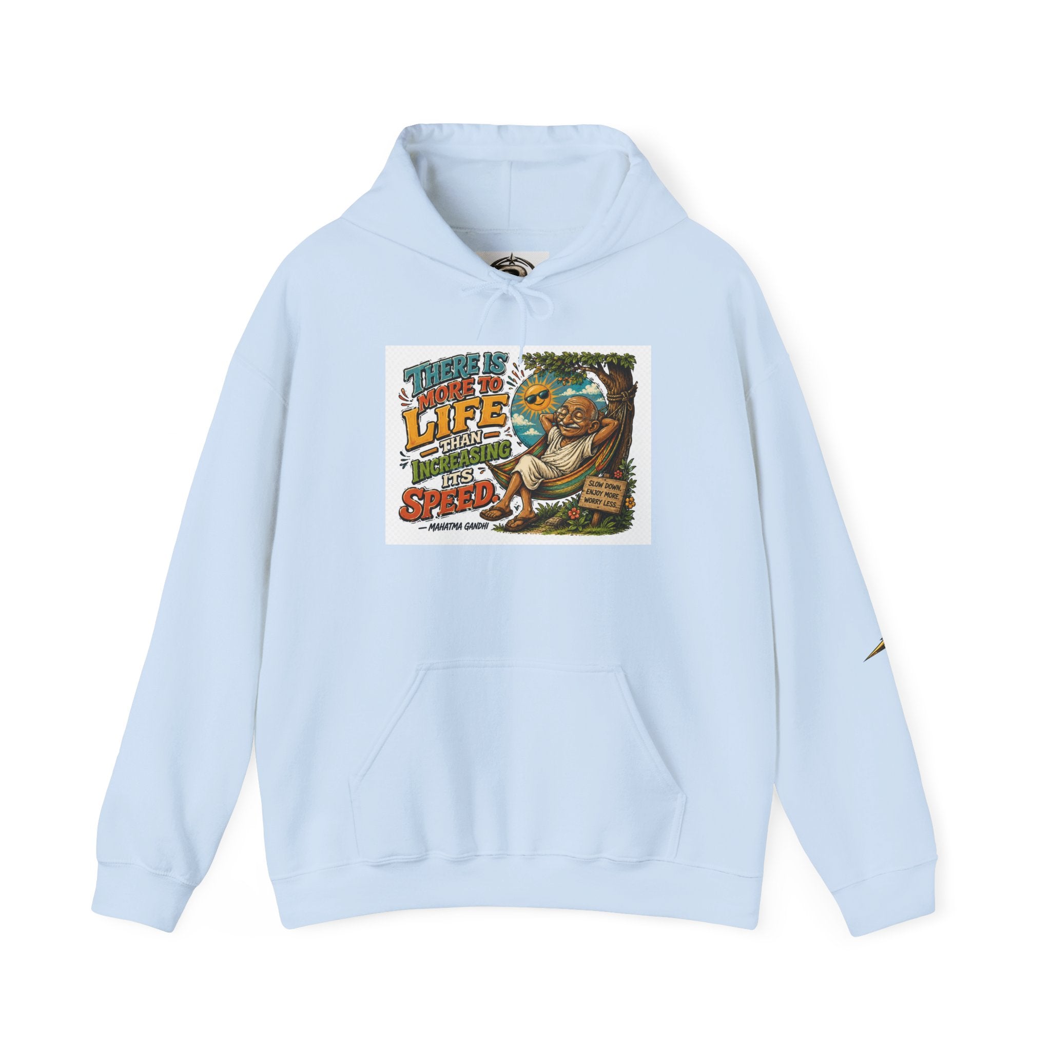 Sloth Life Hoodie — "There Is More to Life Than Speed" Relaxed Pullover