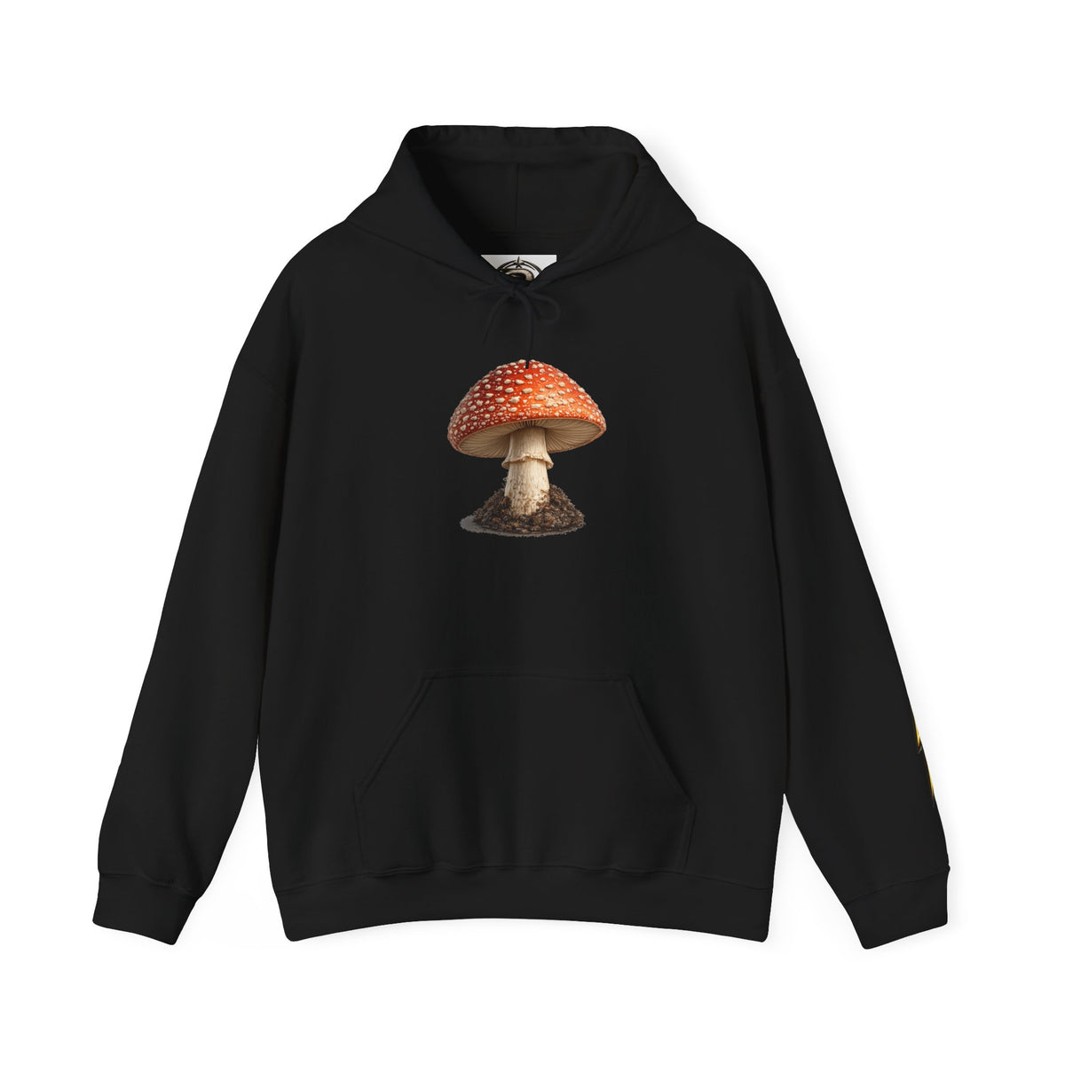 Mushroom Hoodie — Vintage Fly Agaric Fungi Graphic Pullover