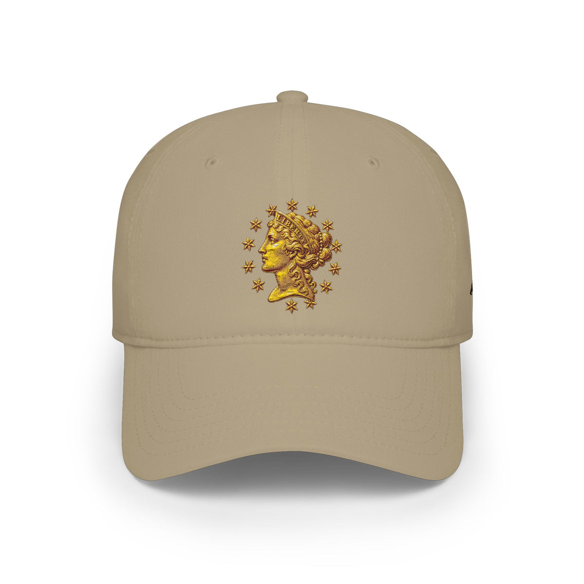 Gold Liberty Skull Cap — Low Profile Baseball Hat
