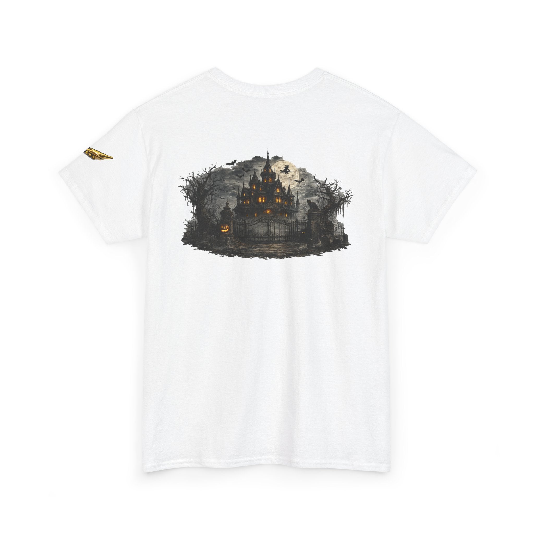 Haunted Mansion Tee — Spooky Gothic Castle Graphic T-Shirt