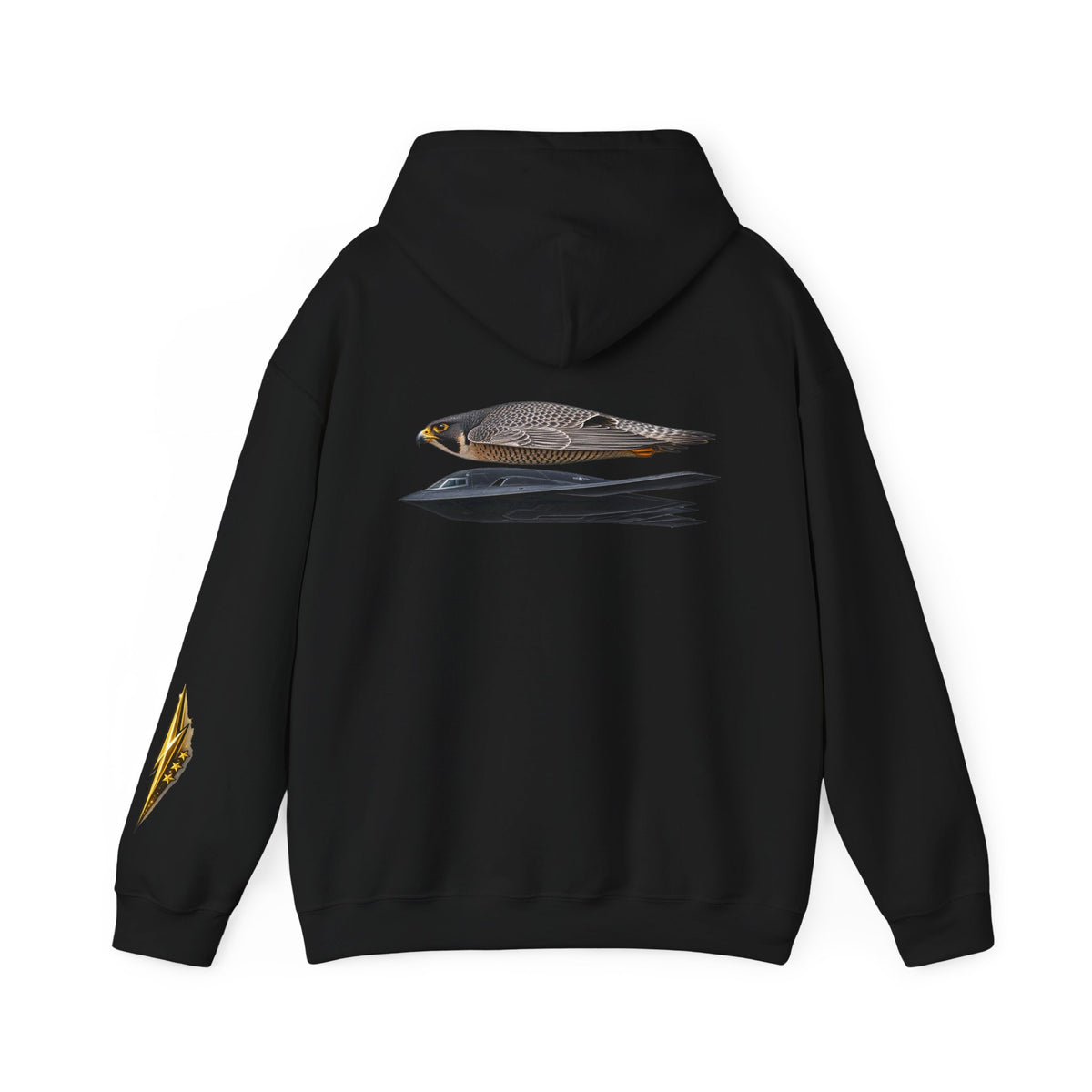 Copy of Dragon Graphic Hoodie — Monochrome Oriental Dragon Back Print, Sleeve Emblem