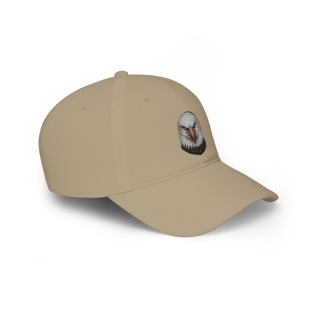 Eagle Head Embroidered Low-Profile Baseball Cap