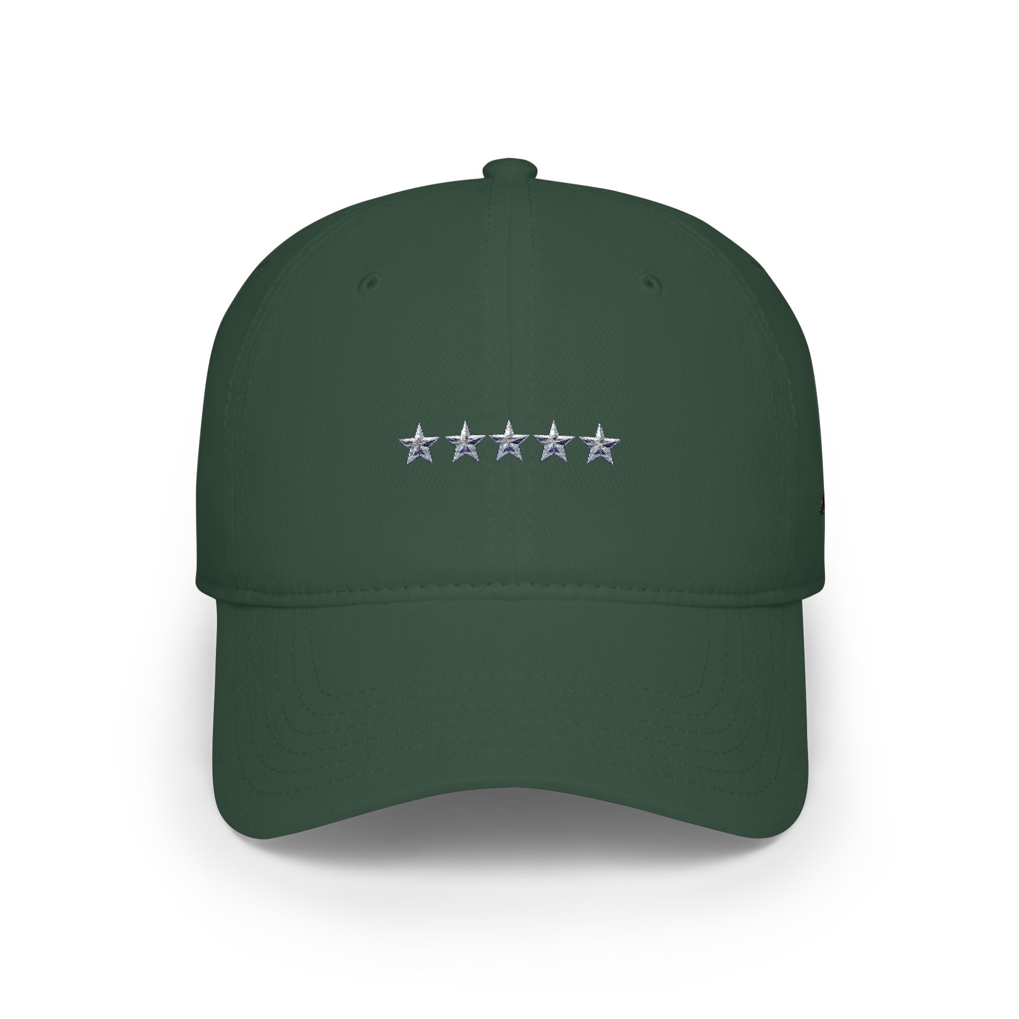 Low Profile Cap with Five Stars Embroidery – Patriotic Baseball Hat