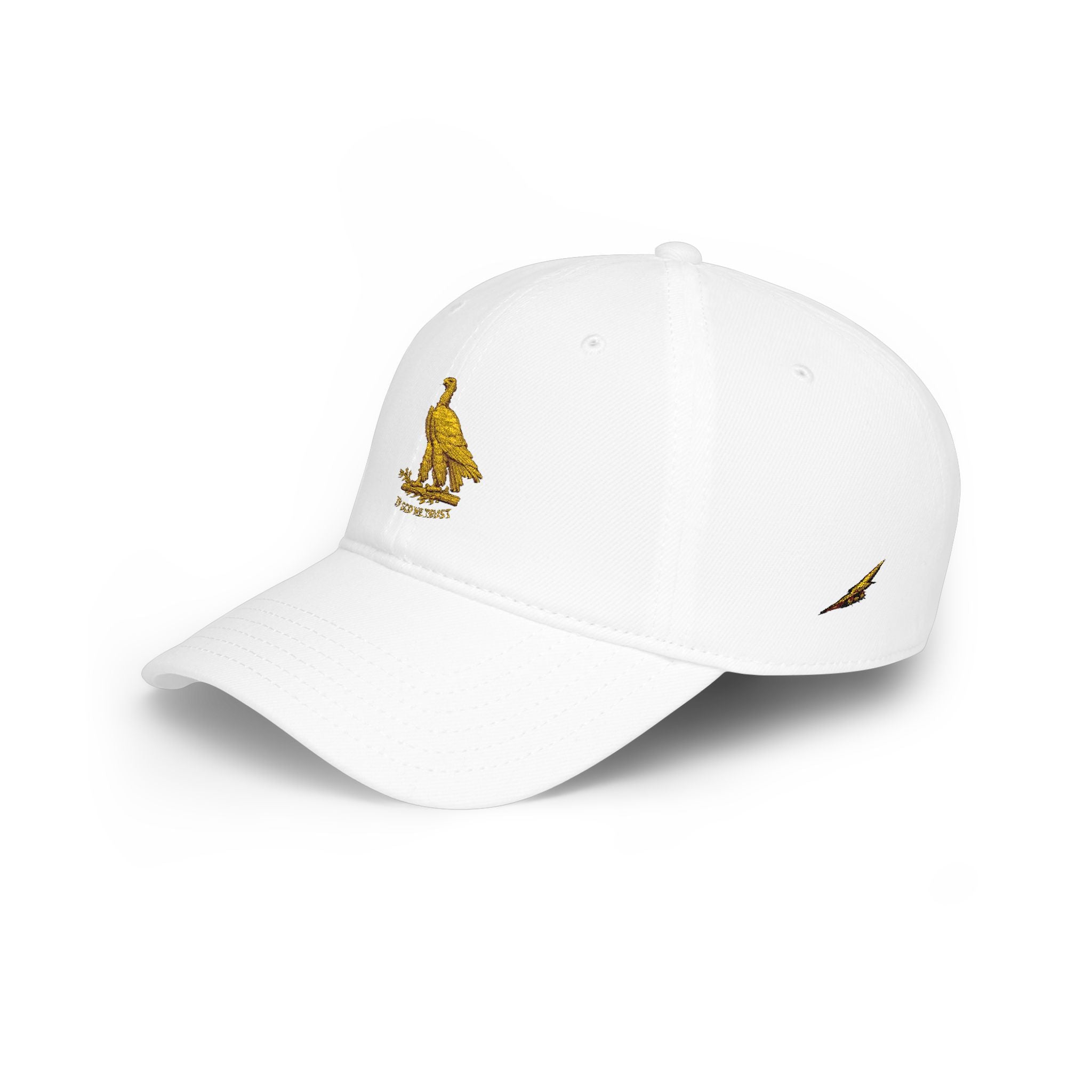Low Profile Cap with Gold Eagle Embroidery — Patriot Vintage Baseball Hat