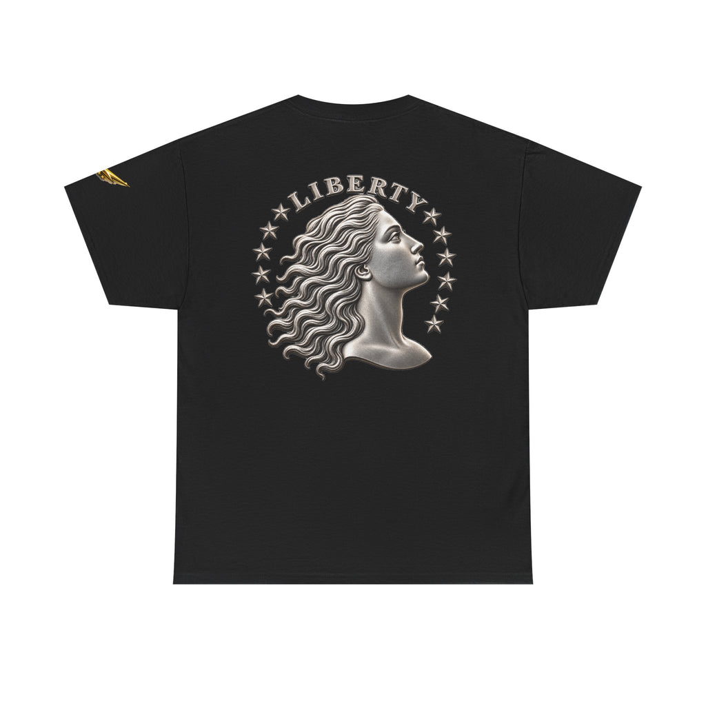 Liberty Coin Profile Tee — Vintage Liberty Head Graphic T-Shirt