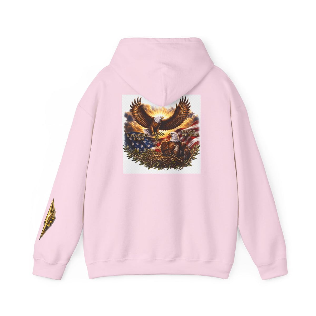 Patriotic Eagle Hoodie – American Flag & Bald Eagle Graphic Sweatshirt