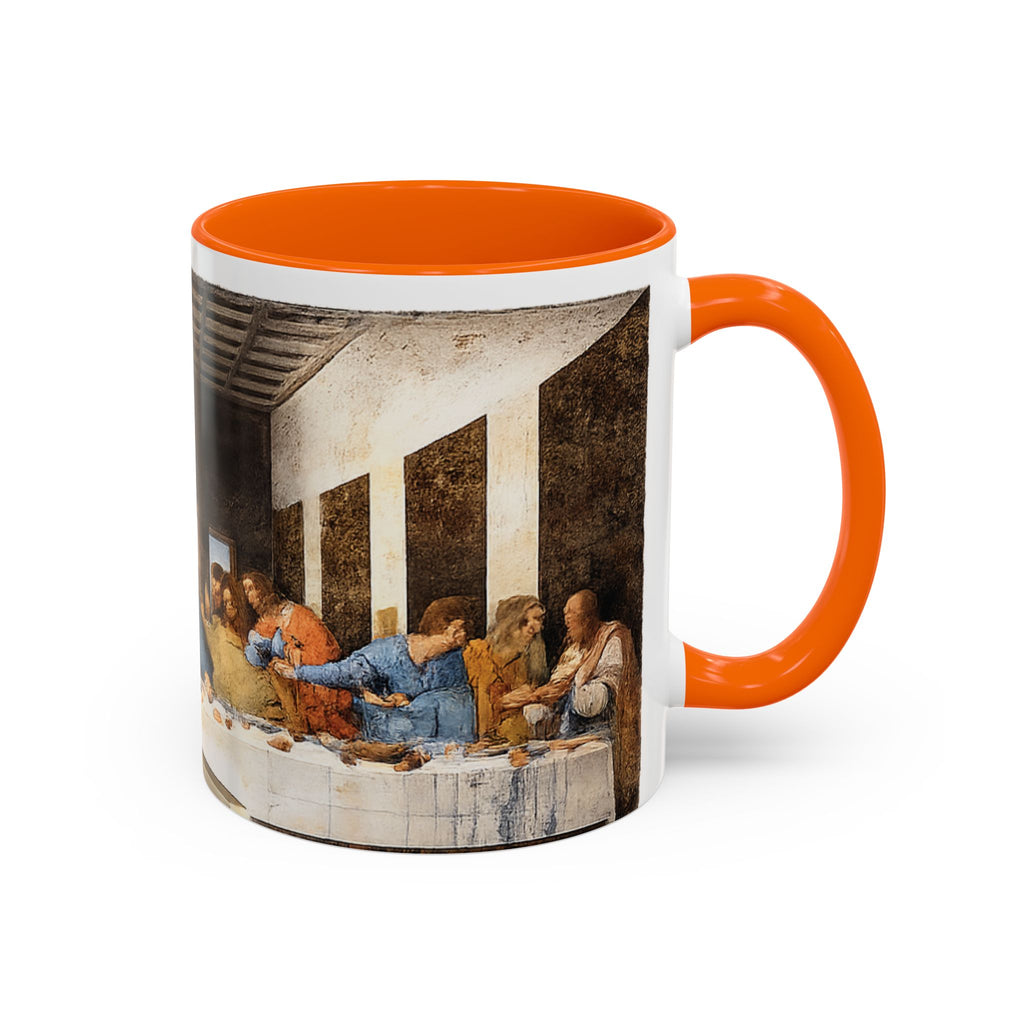 Last Supper Accent Coffee Mug — Religious Art Ceramic Coffee Cup (11/15oz)