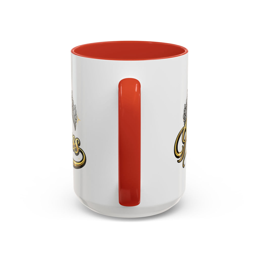 Princess Crown Accent Coffee Mug — Gold Script 11/15oz