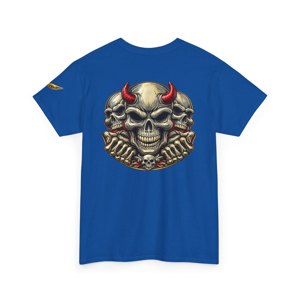 Devil Skull Tee — Gothic Skull Back Graphic T-Shirt
