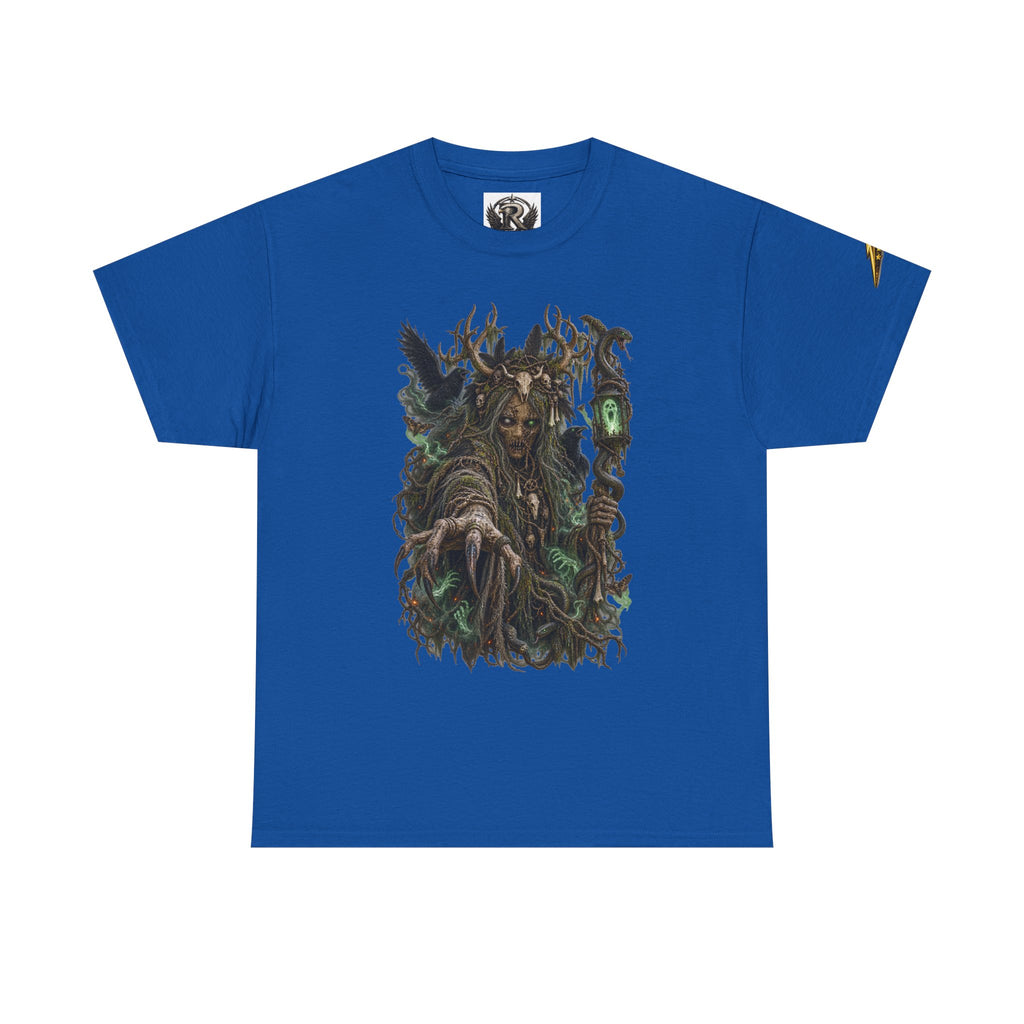Forest Witch Graphic Tee — Dark Fantasy Nature Spirit T-Shirt