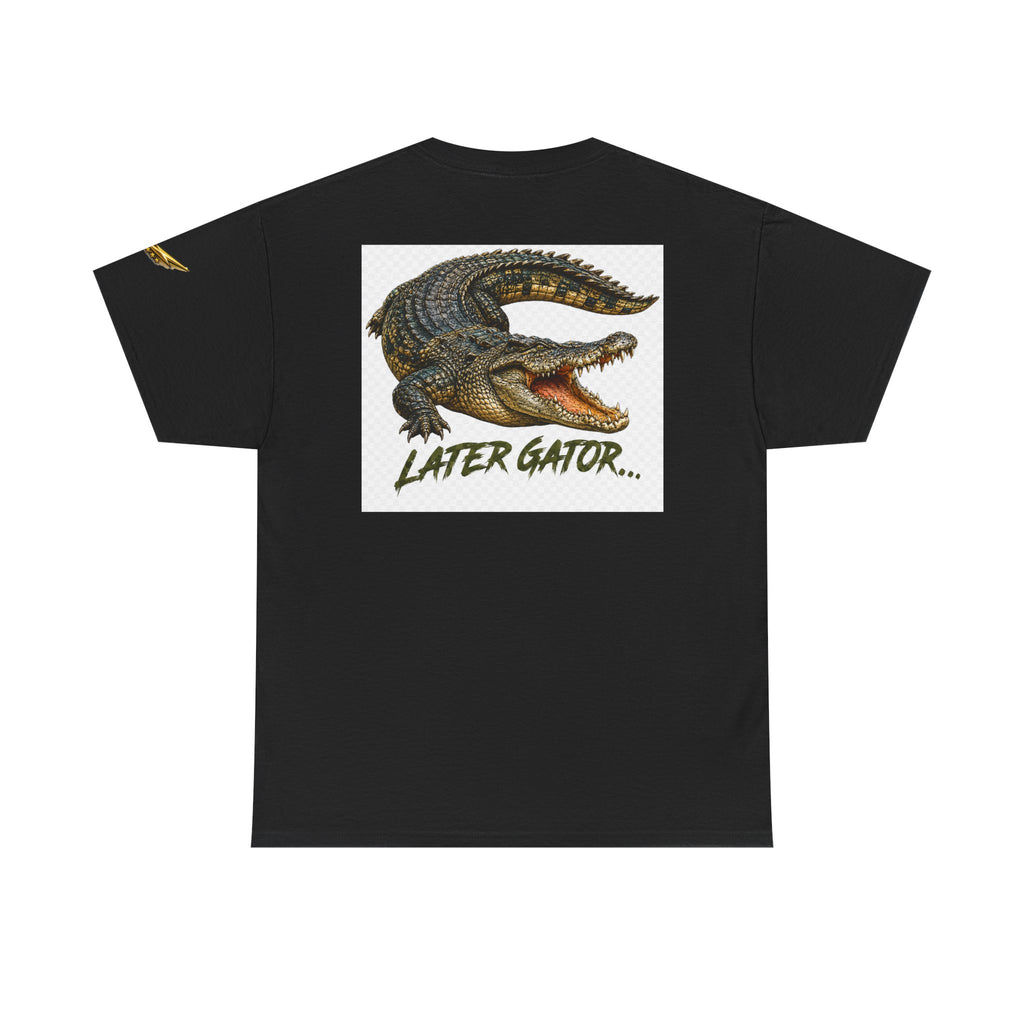 Alligator Graphic Tee — 'Later Gator' Casual Cotton T‑Shirt