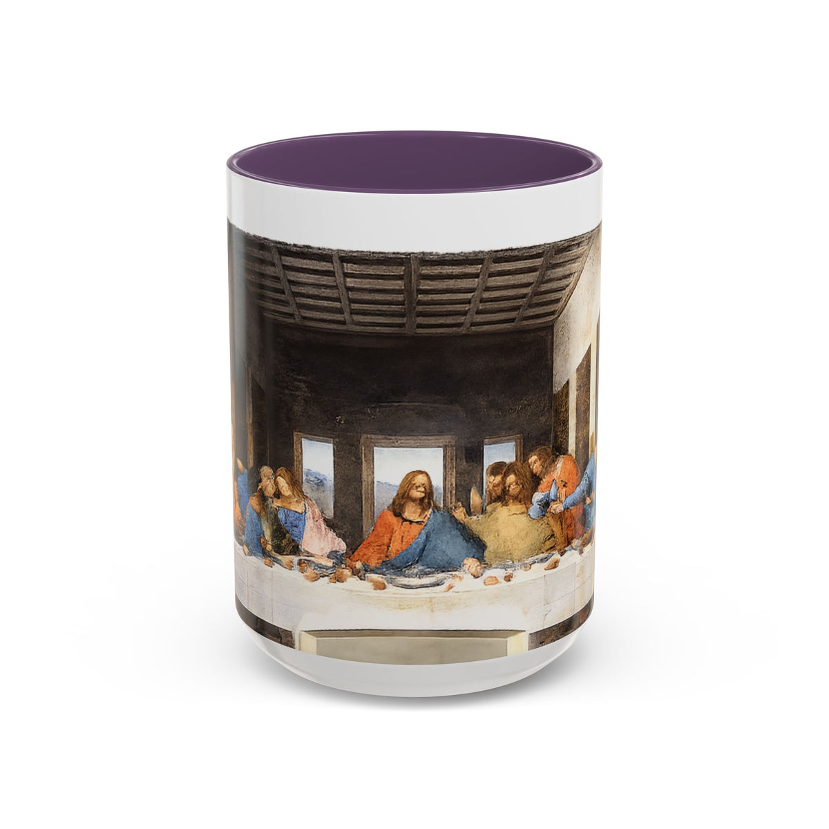 Last Supper Accent Coffee Mug — Religious Art Ceramic Coffee Cup (11/15oz)