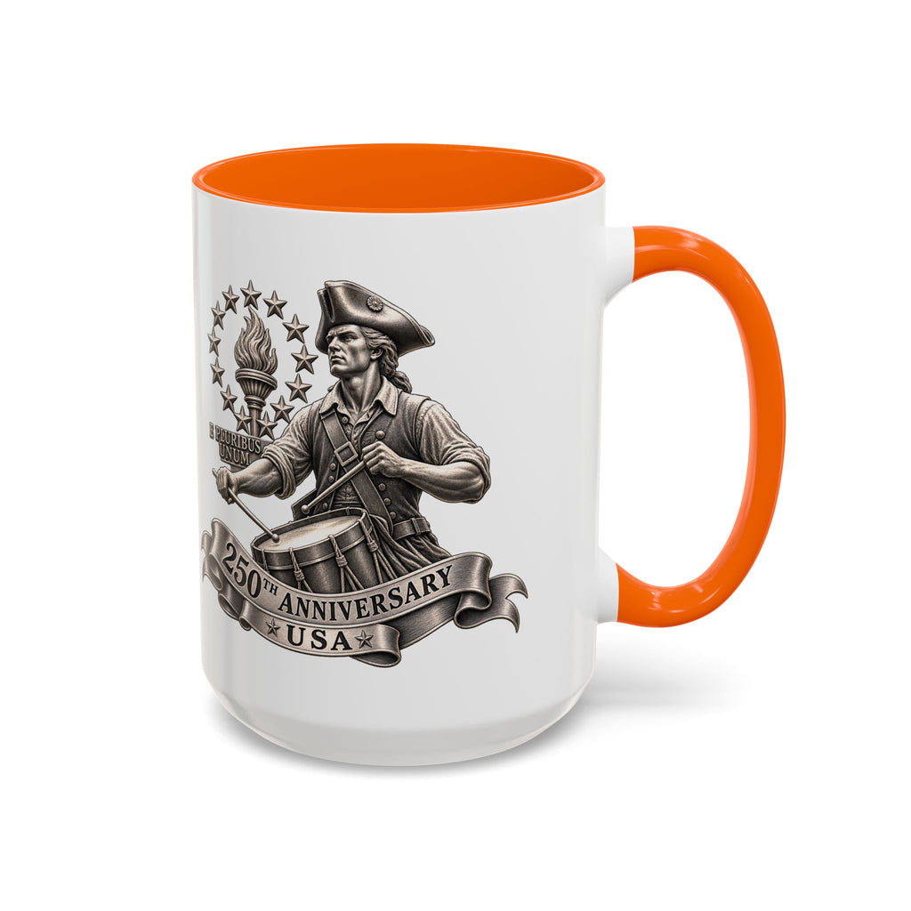 250th Anniversary USA Drum-Major Accent Coffee Mug