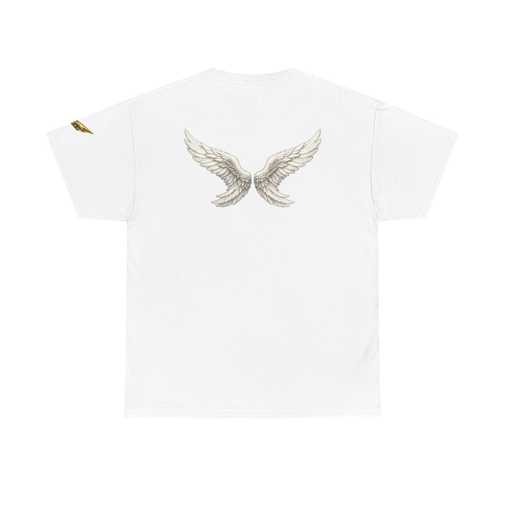 Angel Wings Graphic Tee — White Wing Back Print