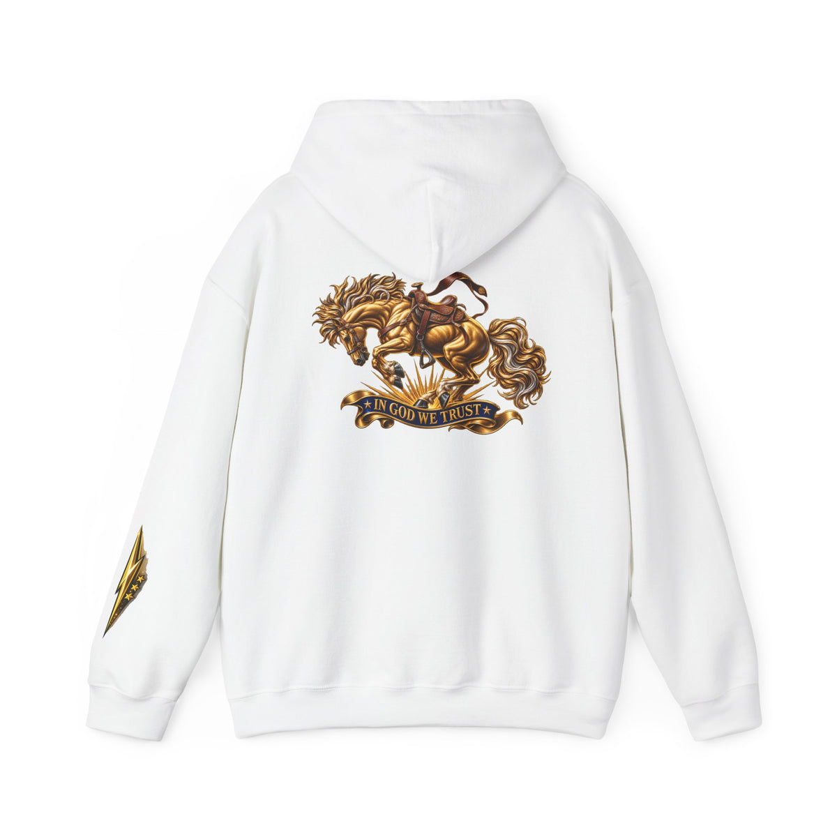 Golden Horse Hoodie — Regal Graphic Sweatshirt