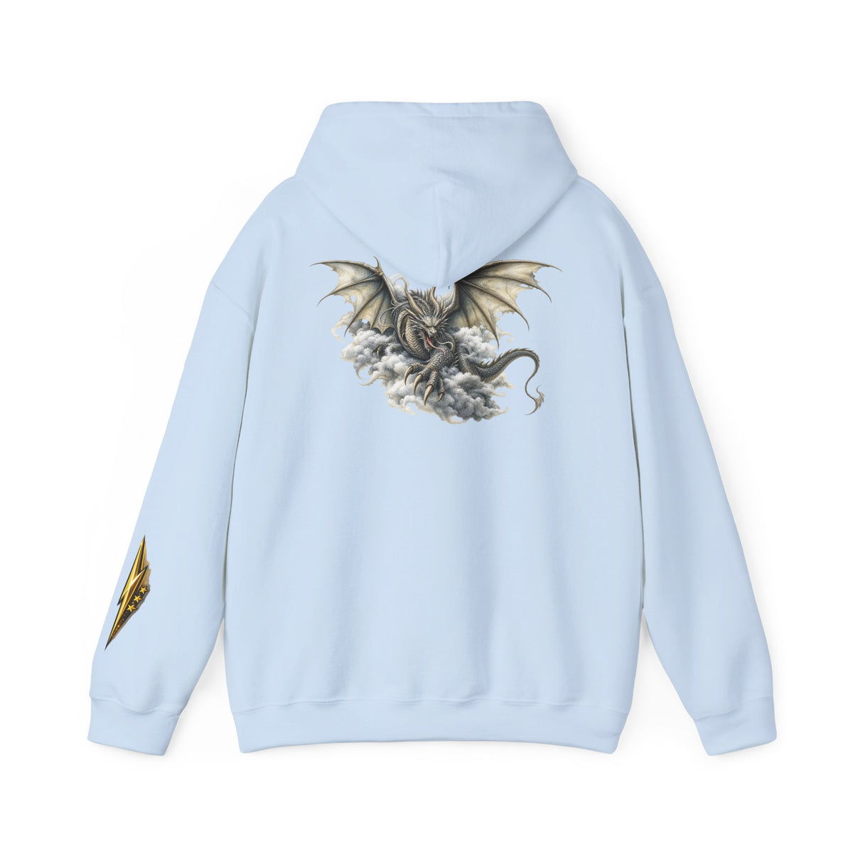 Dragon Cloud Hoodie — Fantasy Dragon Back Graphic Sweatshirt