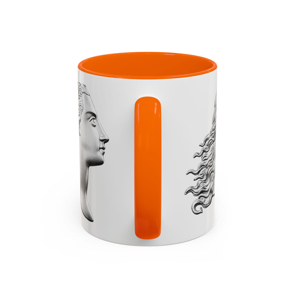 Sculpted Profile Accent Coffee Mug — Classical Bust Design (11/15 oz)