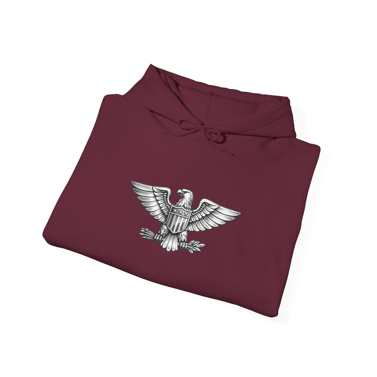 Eagle Emblem Hoodie — Classic Vintage Eagle Chest & Sleeve Graphic