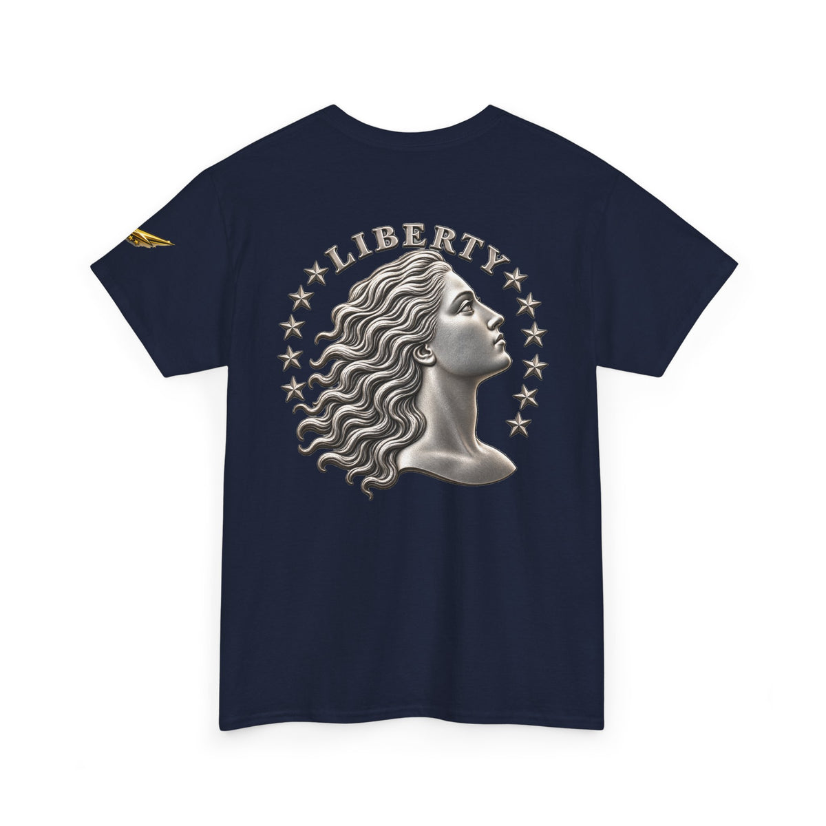 Liberty Coin Profile Tee — Vintage Liberty Head Graphic T-Shirt