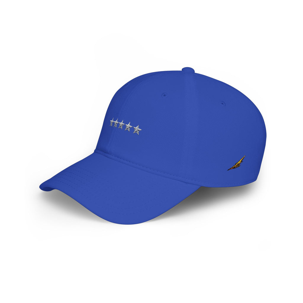 Low Profile Cap with Five Stars Embroidery – Patriotic Baseball Hat