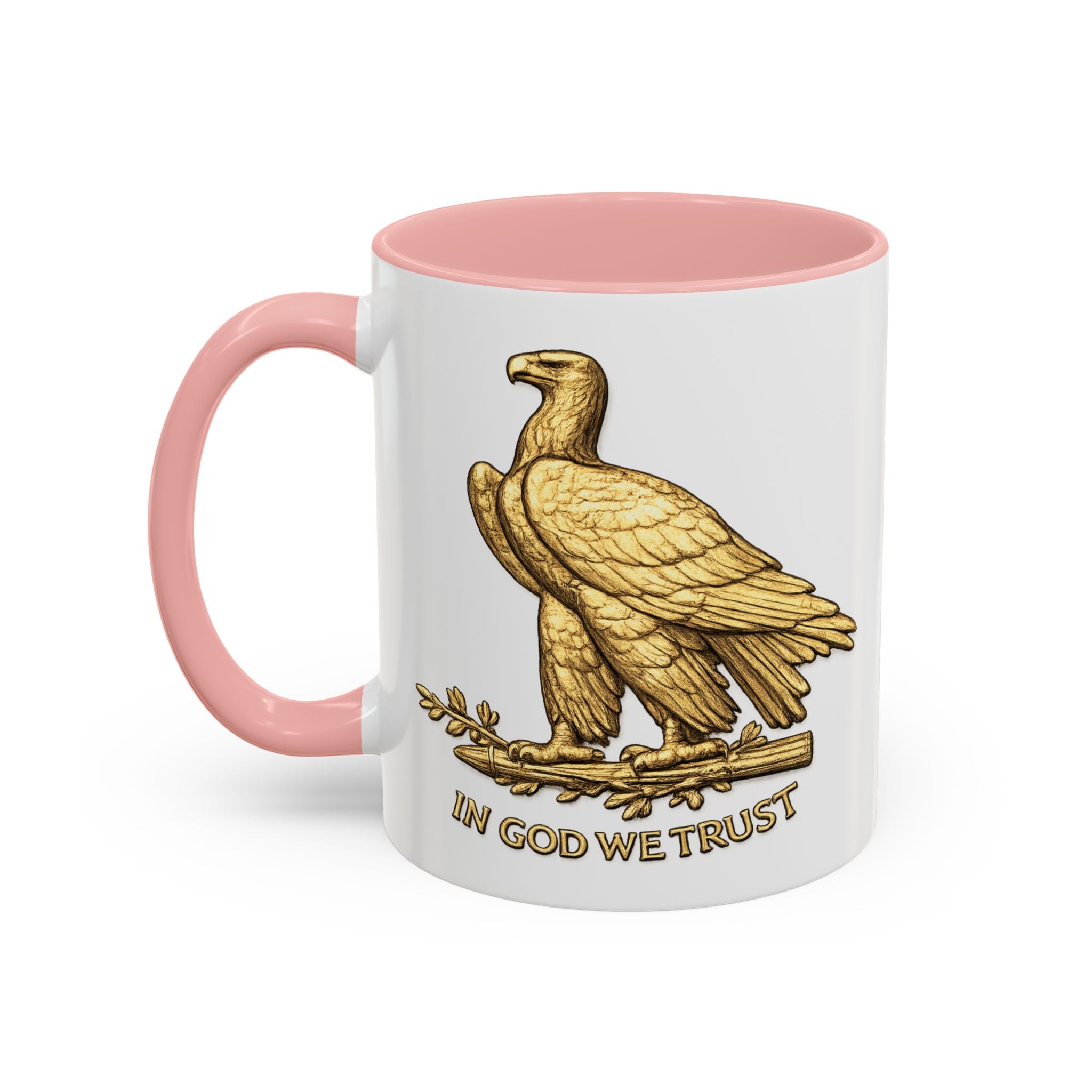 Gold Eagle "In God We Trust" Accent Coffee Mug