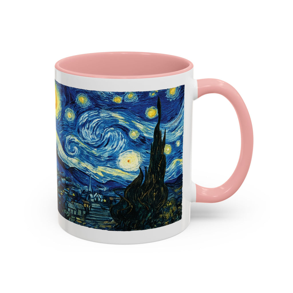 Starry Night Accent Coffee Mug — Van Gogh Style Night Sky Coffee Cup (11/15oz)