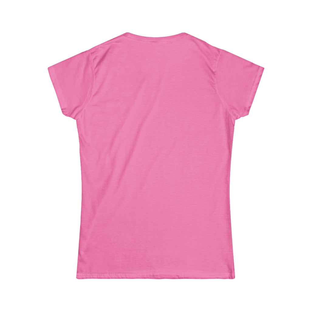Women's Softstyle Tee — 'Eyes Up Here' Minimal Graphic Shirt