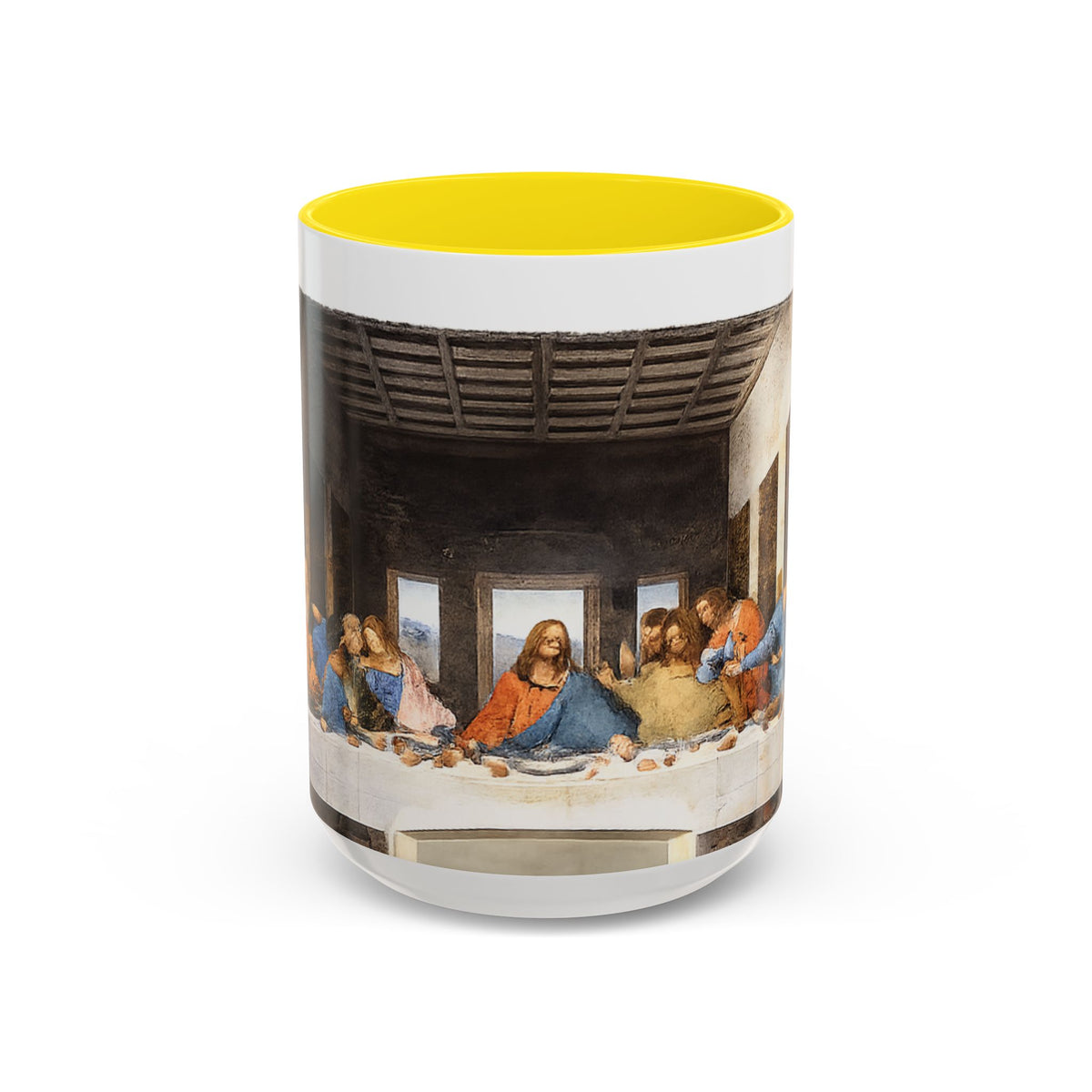 Last Supper Accent Coffee Mug — Religious Art Ceramic Coffee Cup (11/15oz)