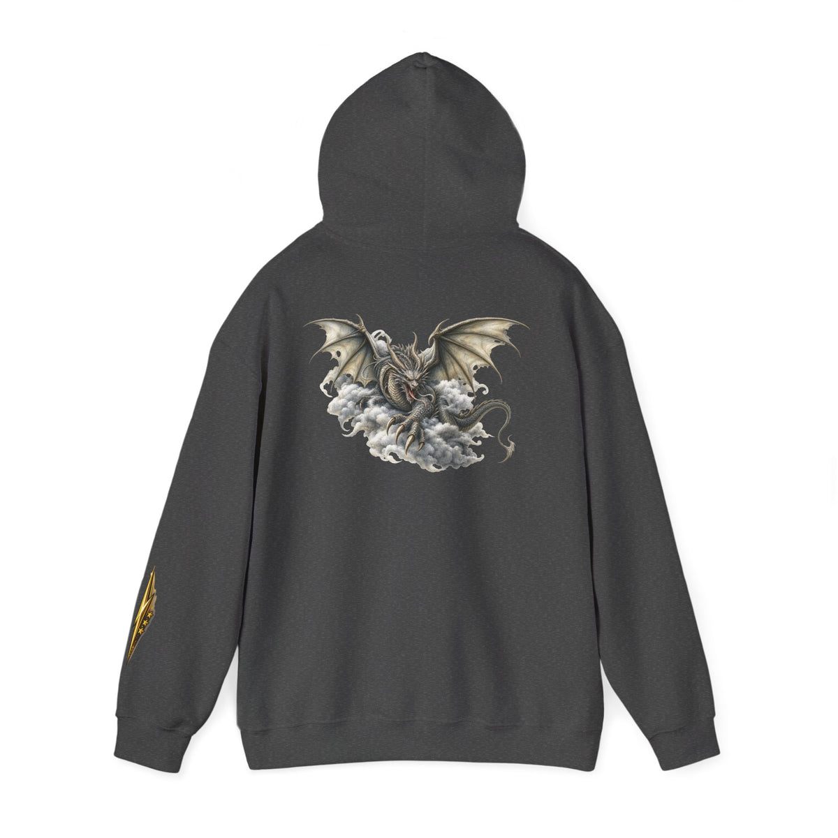 Dragon Cloud Hoodie — Fantasy Dragon Back Graphic Sweatshirt